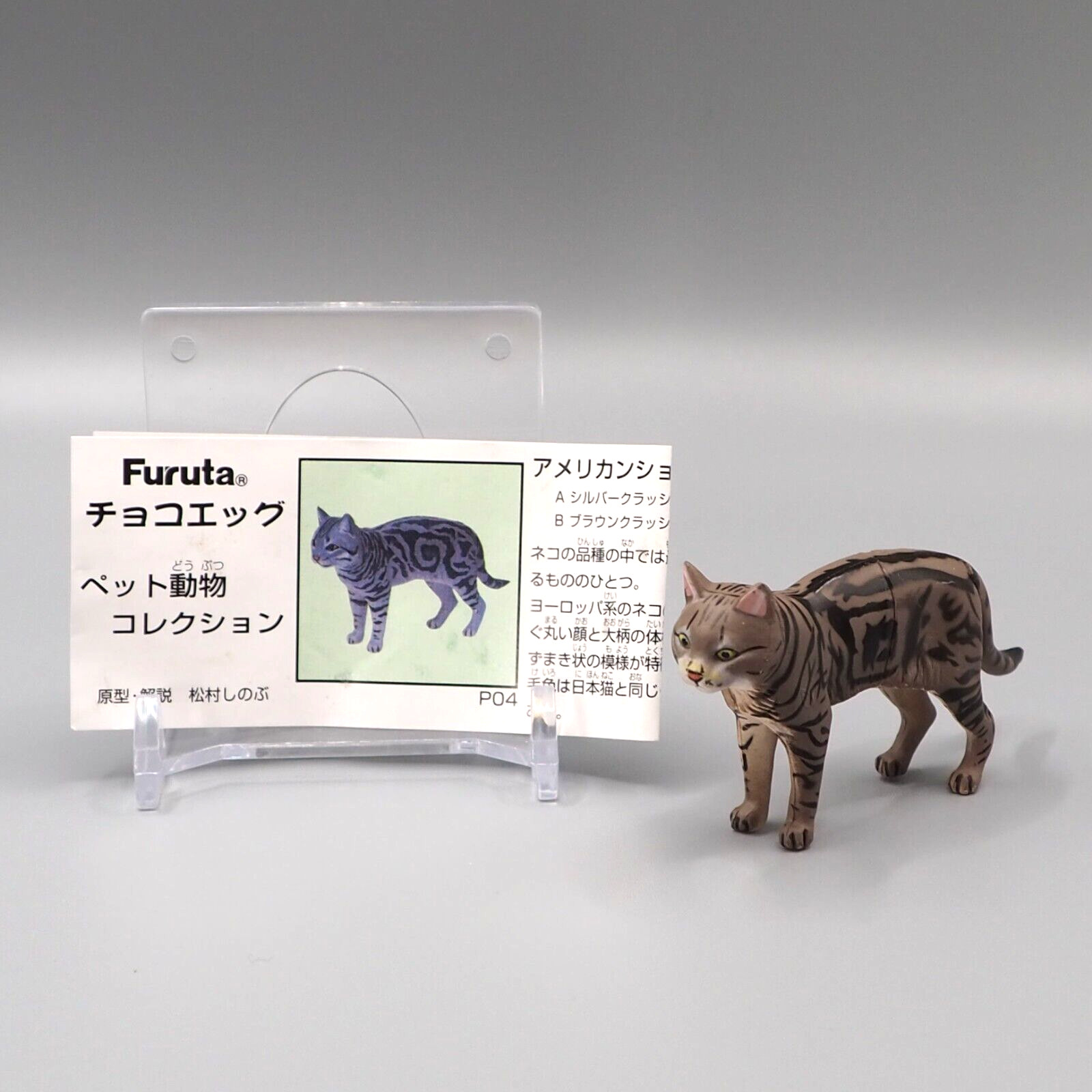 American Shorthair Cat Animal Toy Mini Figure Choco Egg Furuta Kaiyodo yy113