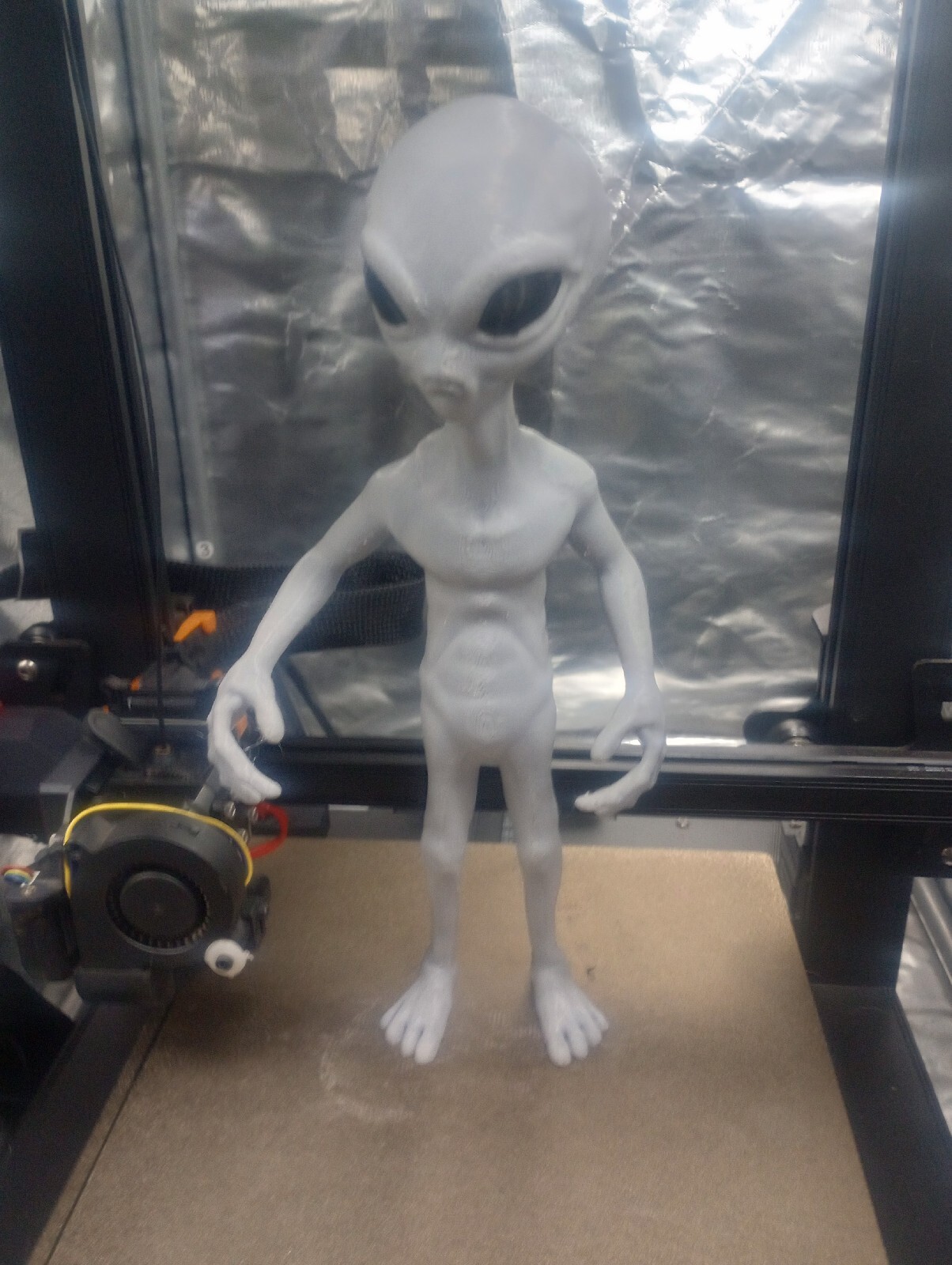 !!!!!NEW LARGER SIZE!!!!! Grey Alien Action Figure 12&Prime; Tall