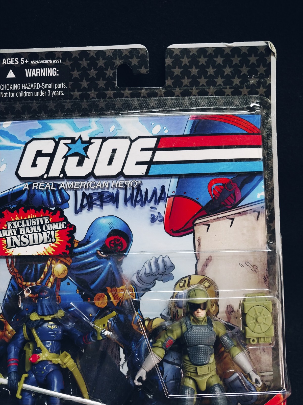 GI Joe Comic 2 Pack Cobra Commander & Tripwire Sealed Signed By Larry Hama