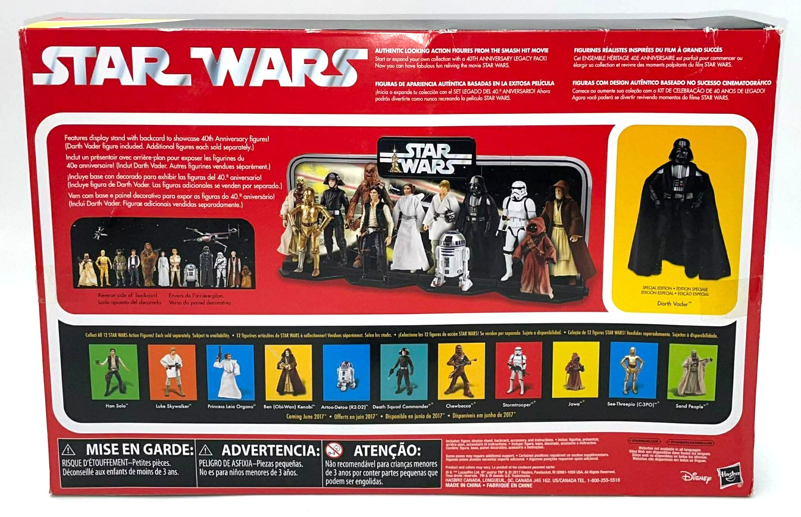 2017 Hasbro STAR WARS Black Series Legacy Pack w 6&Prime; Darth Vader Figure Retro MIB