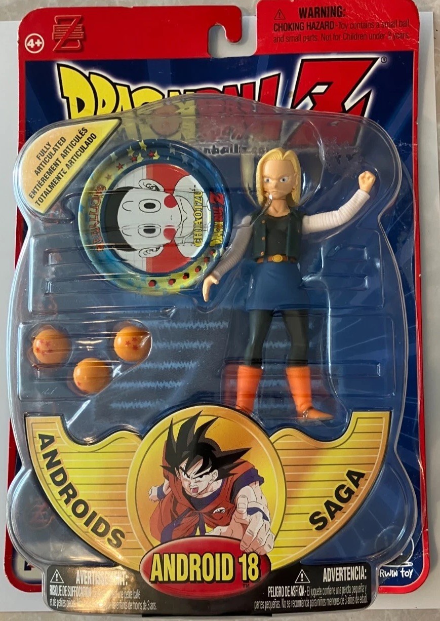 Dragon Ball Z Android 18 Action Figure Androids Saga Irwin Toys Collectable Toy