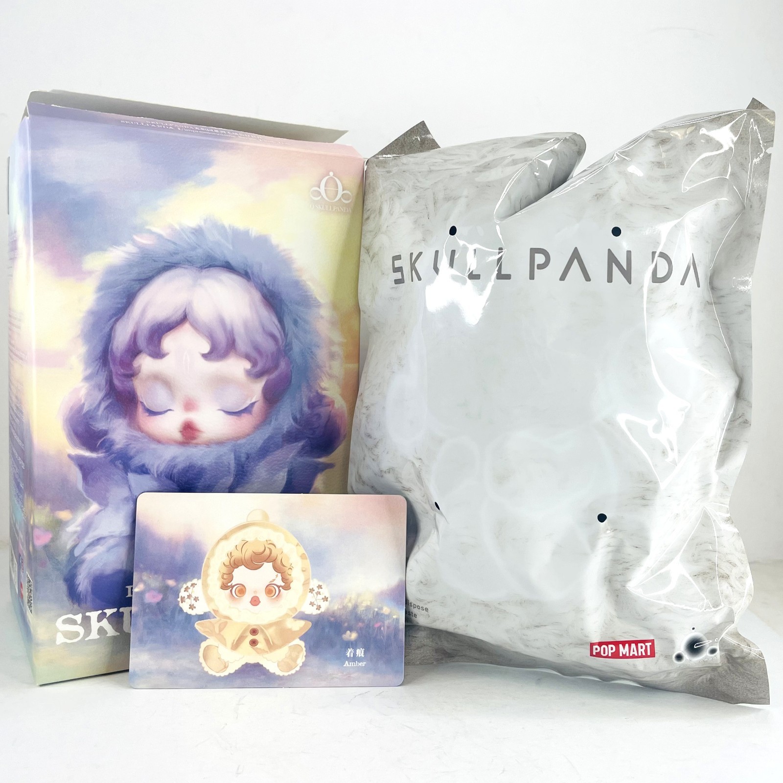 POP MART x Skullpanda L&rsquo;impressionnisme Plush Doll Confirmed Figure Toy – Amber