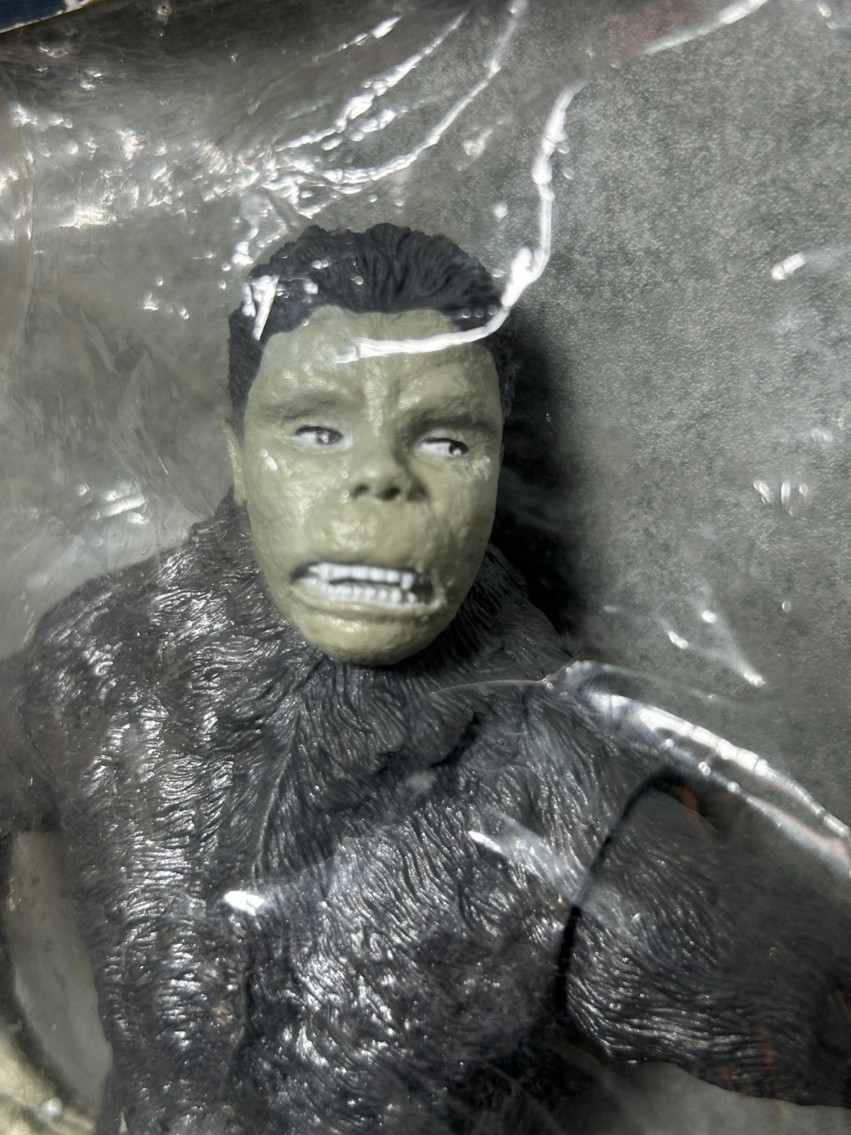 X-PLUS Half Human Yeti Sofubi 7&Prime; Soft Vinyl Figure TOHO 1998 w/ Header & Bag