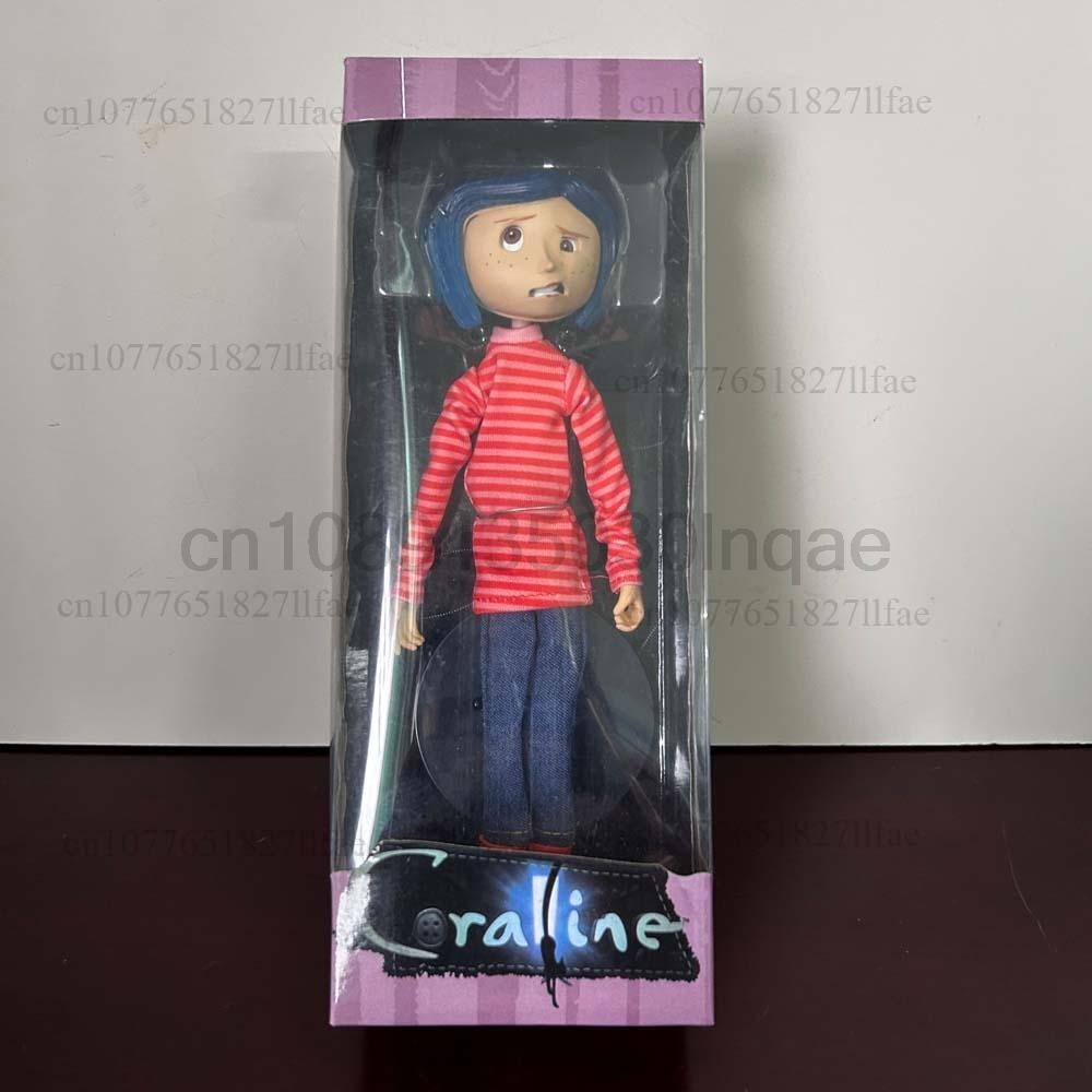 Coraline Jones Articulated Figure Raincoat Sweater in Striped Shirt Toy La Girl