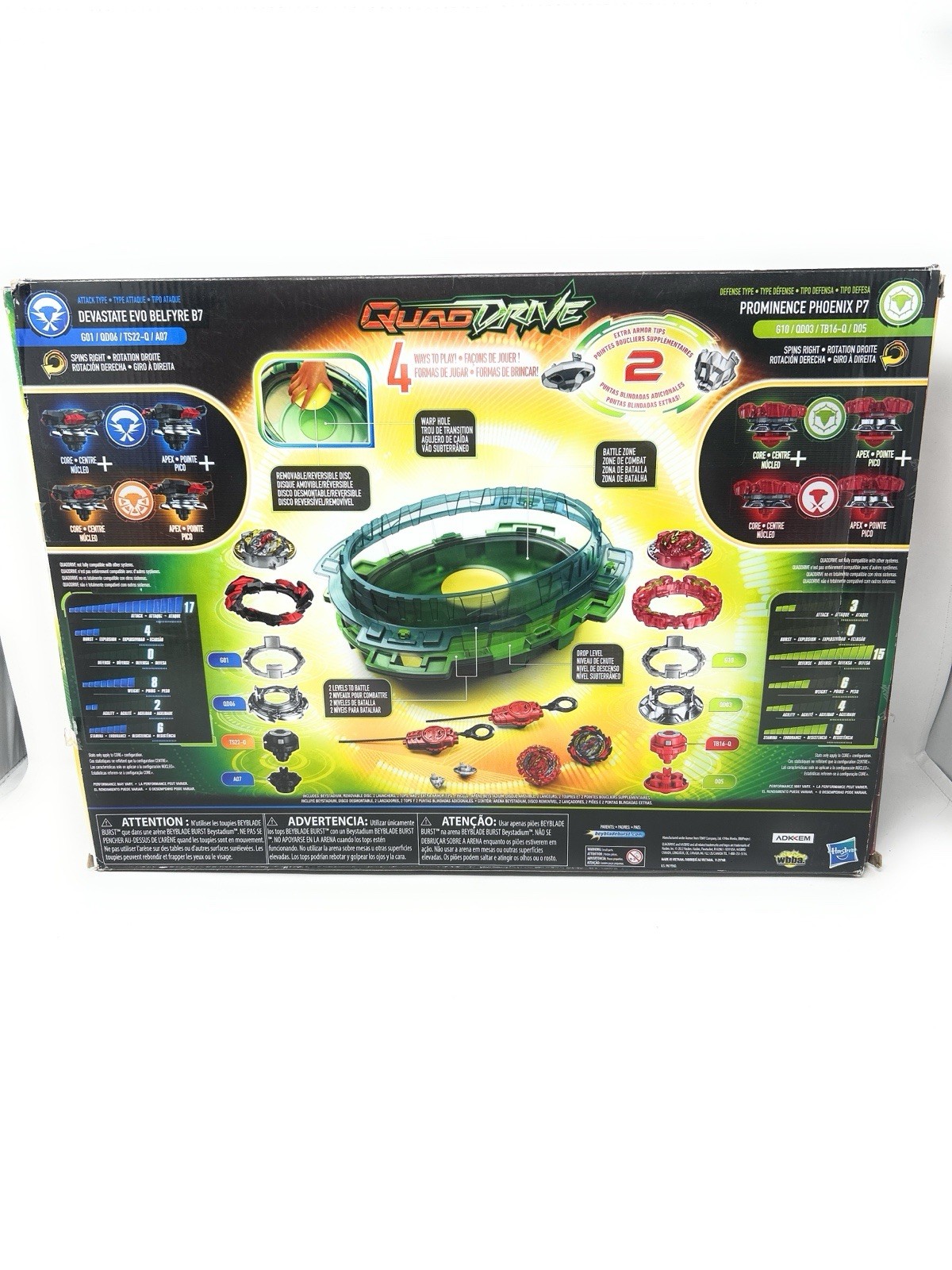 BEYBLADE Burst QuadDrive Interstellar Drop Battle Set-NEW/OPEN BOX
