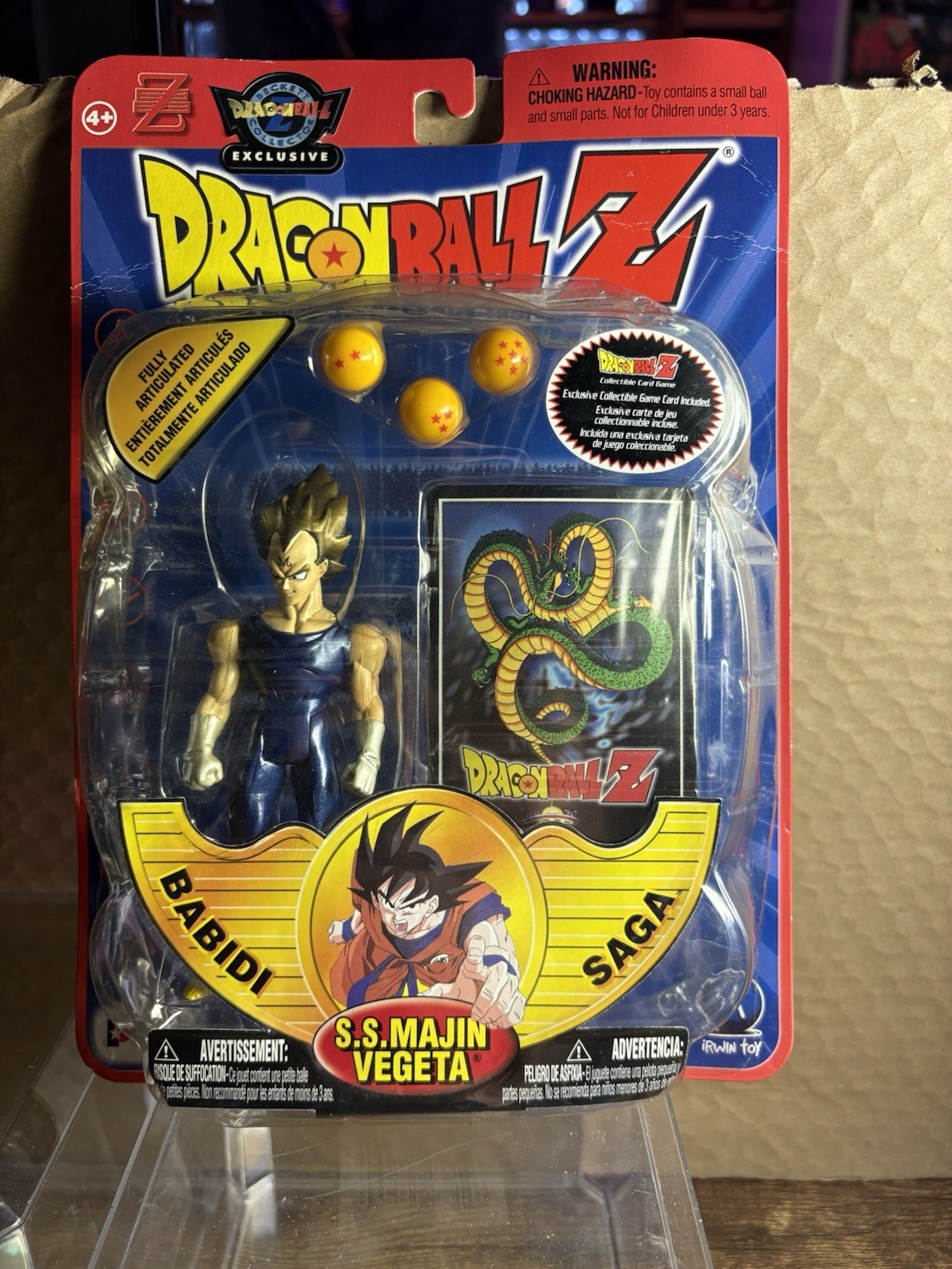 SS Majin Vegeta Vintage DBZ Dragon Ball Z Babidi Saga Figure New 2001 Irwin Toys