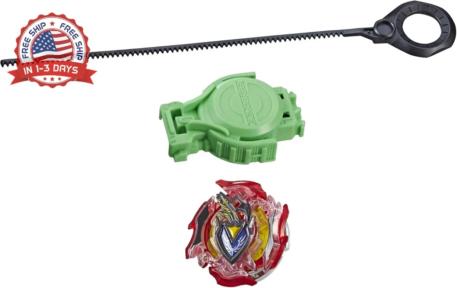 Light-Up Battling Top with Launcher Right Left Spin for Game Play