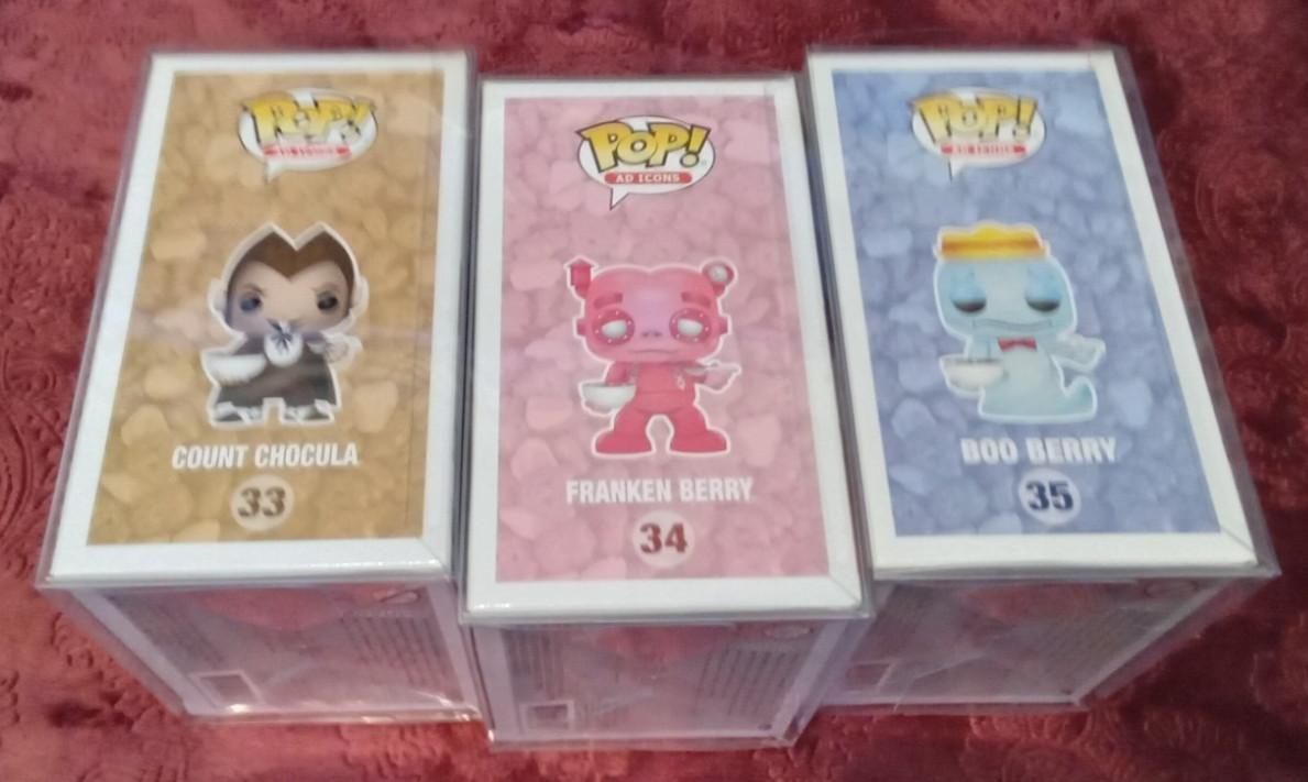 FUNKO (3) GENERAL MILLS: COUNT CHOCULA / FRANKEN BERRY / BOO BERRY