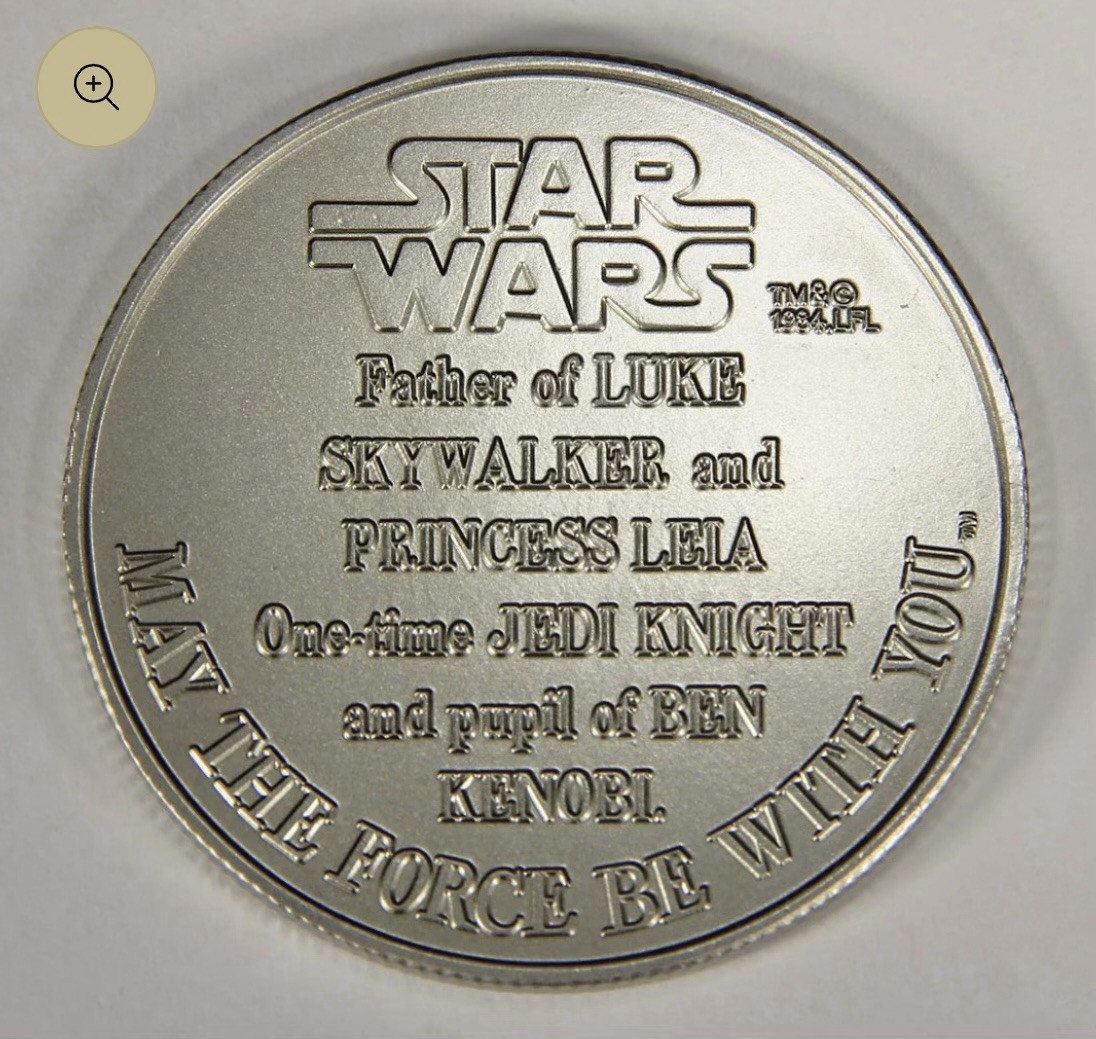Custom Star Wars COIN POTF DROIDS Smith Lord Stan Solo REPRO Han Leia Luke Boba