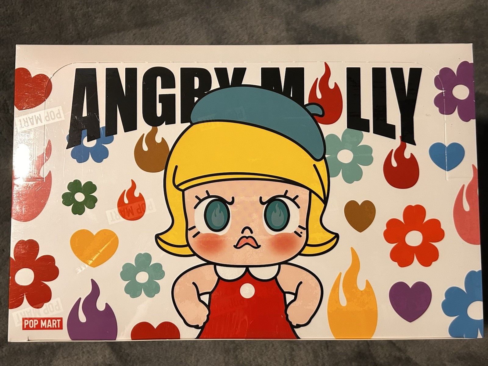 POP MART FACTORY SEALED Angry Molly ANGRY ENERGY Plush Pendant FULL CASE