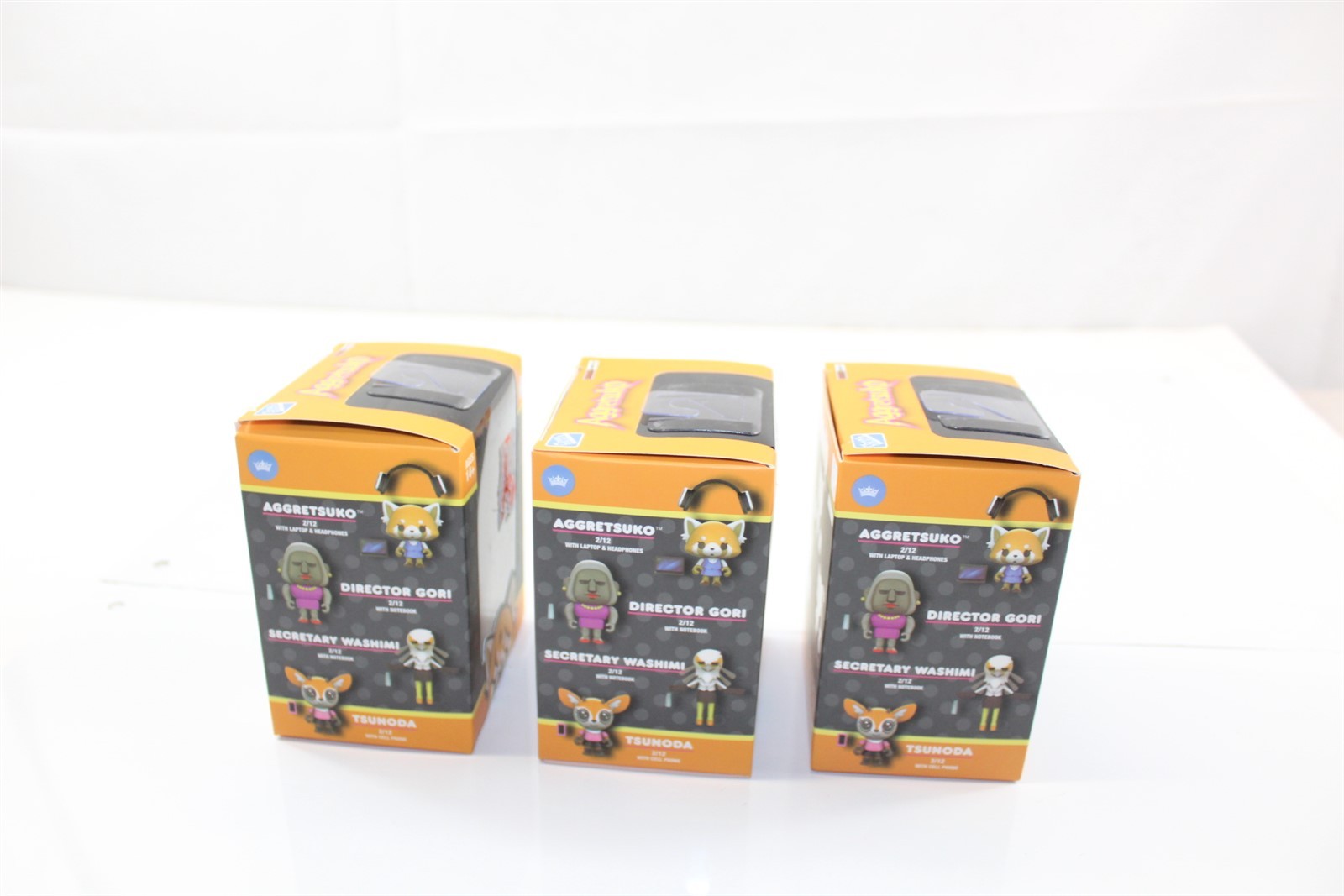 Aggretsuko Lot of 3 Blind Boxes Age 14+Action Vinyl Figures