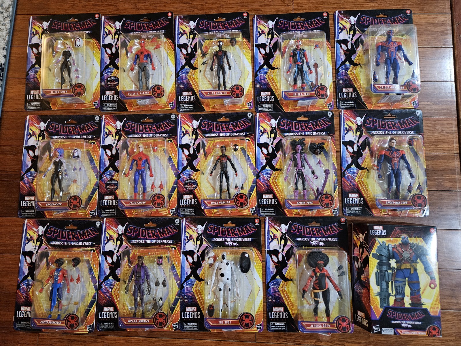 MARVEL LEGENDS SPIDERMAN INTO THE SPIDERVERSE FULL SET 15 Figures MILES MORALES+