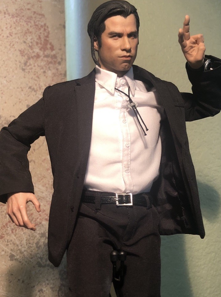 Custom Mina Yu Sinag Iris John Travolta Pulp Fiction Vincent 1/6 Figure