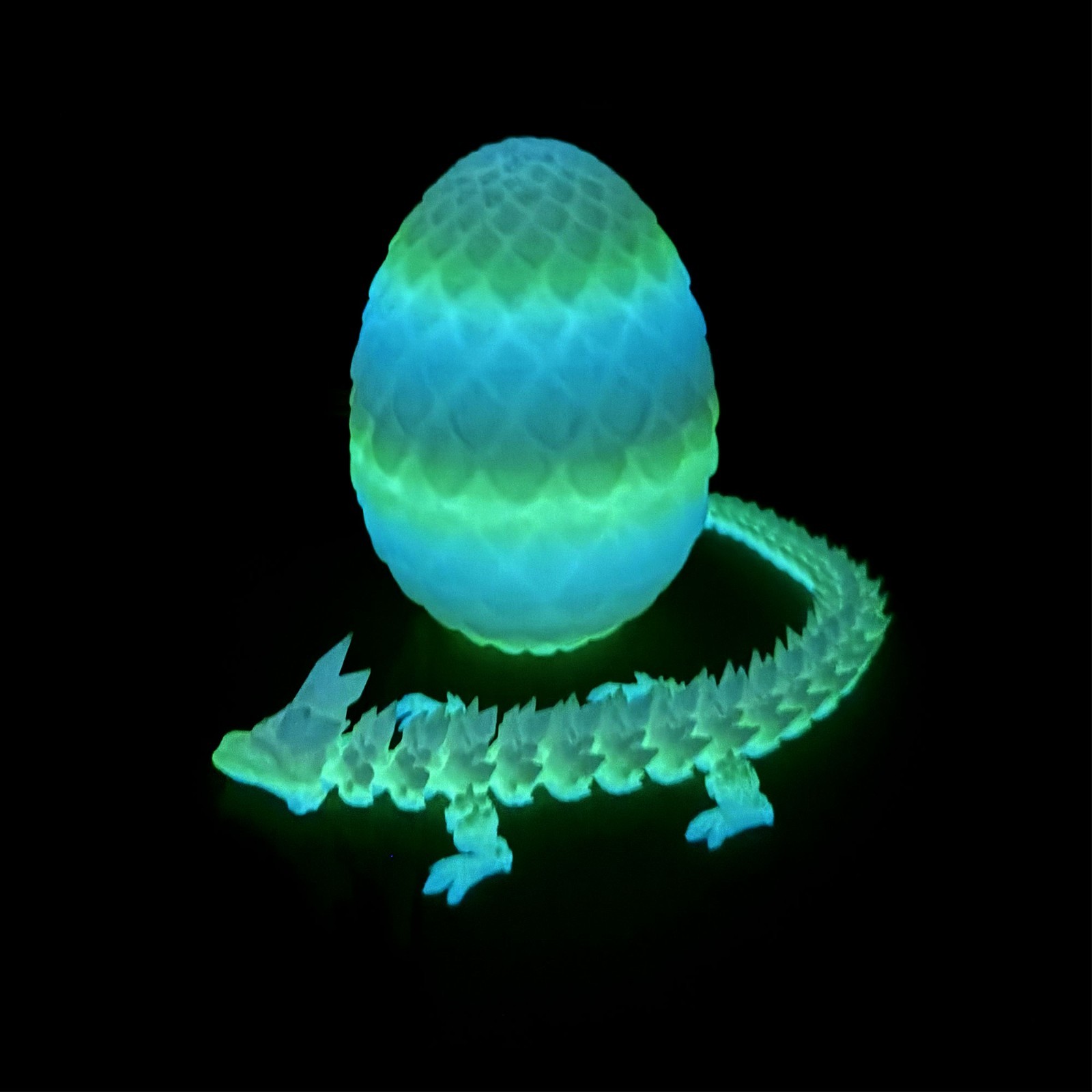3D Printed Crystal Egg Model,Articulated Animals figure,Fidget Toys Home Decor