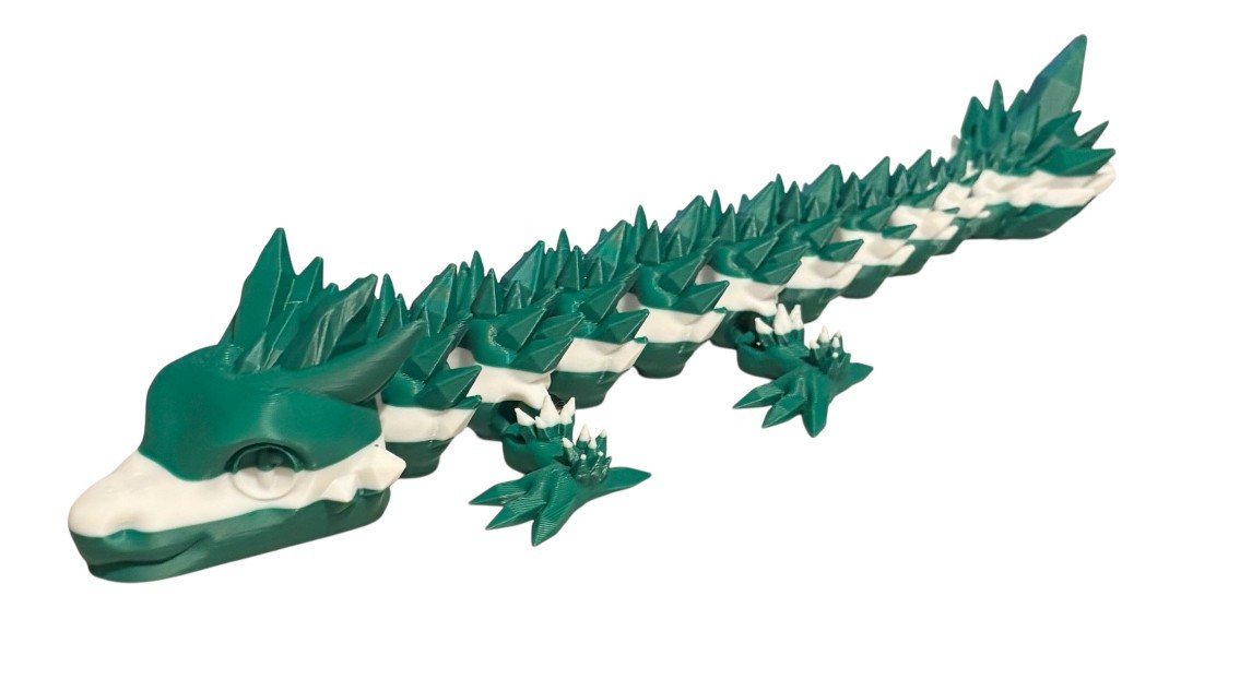 11&Prime; Baby Crystal Dragon – 3D Printed – Choose Color #3019