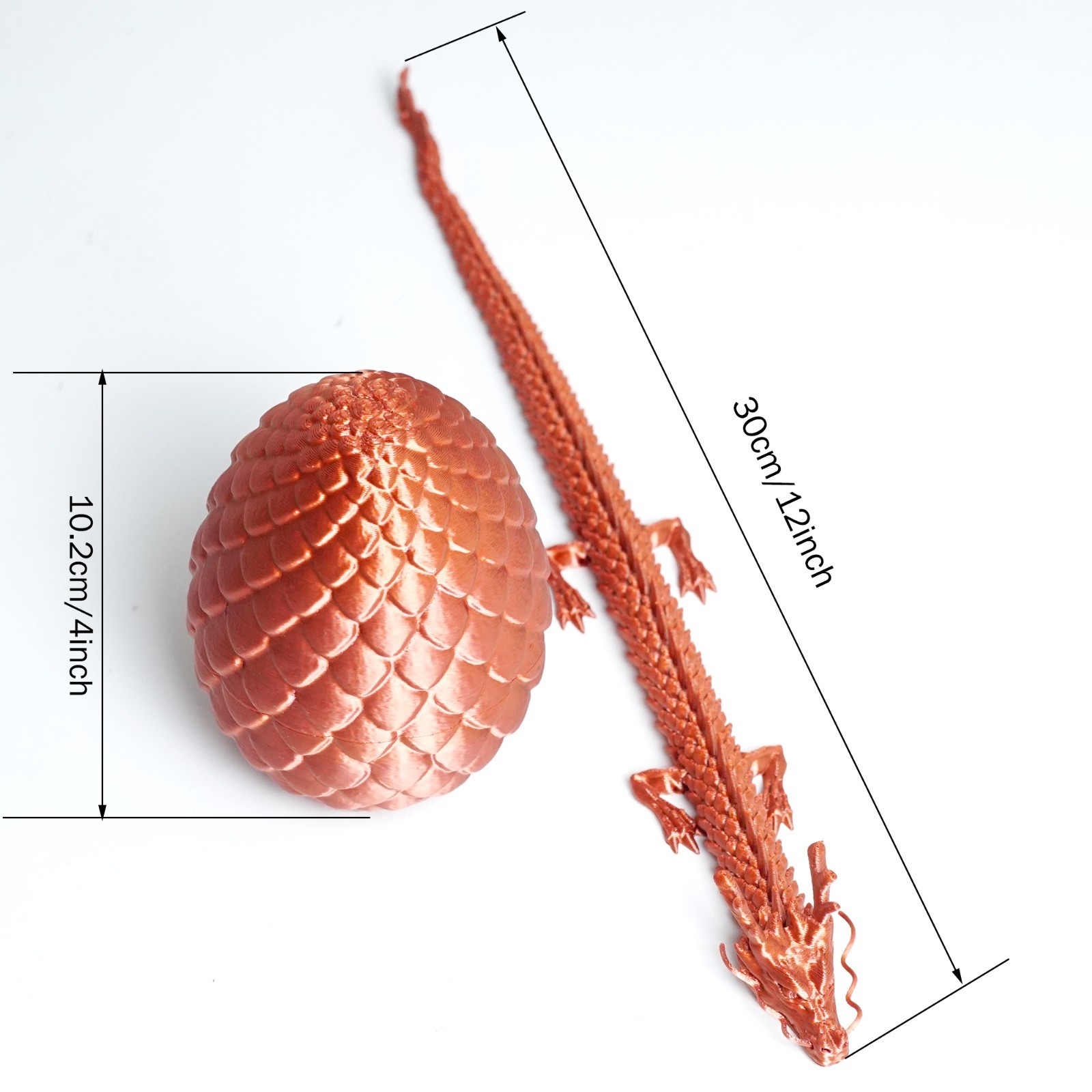 3D Printed Dragon Egg Model,Articulated Animals Figure,Fidget Toys Home Decor