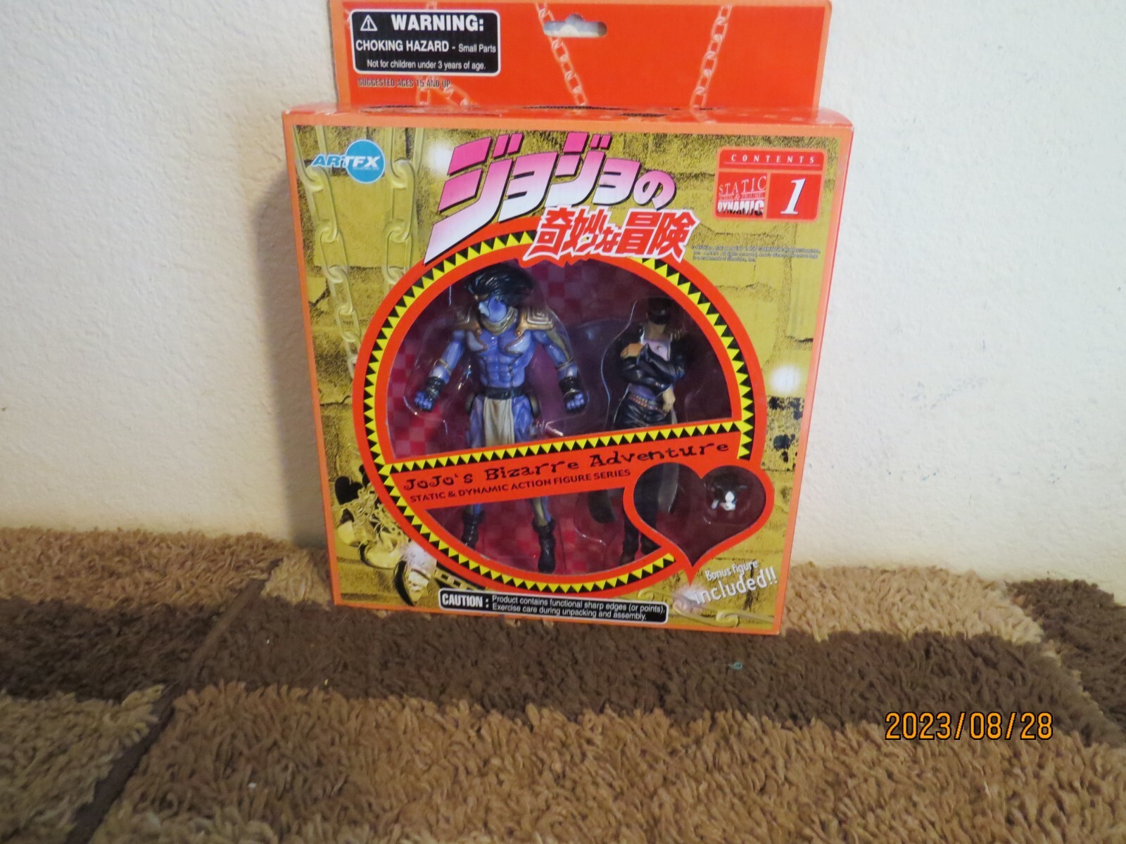 JOJO&rsquo;S BIZARRE ADVENTURE #1 STATIC AND DYNAMIC ACTION FIGURE SERIES boxed