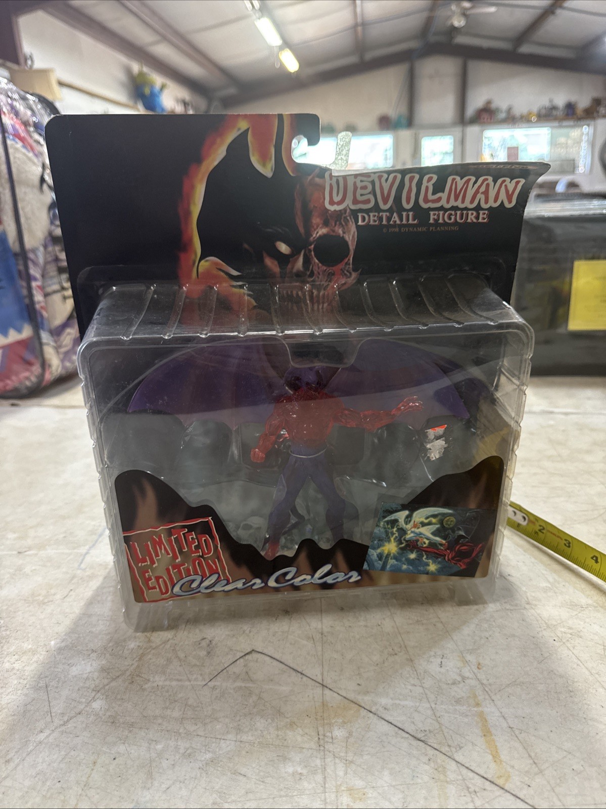 Uni-Five Devil man Devilman Detail Figure Limited Ed Clear Color 1998 Box Wear