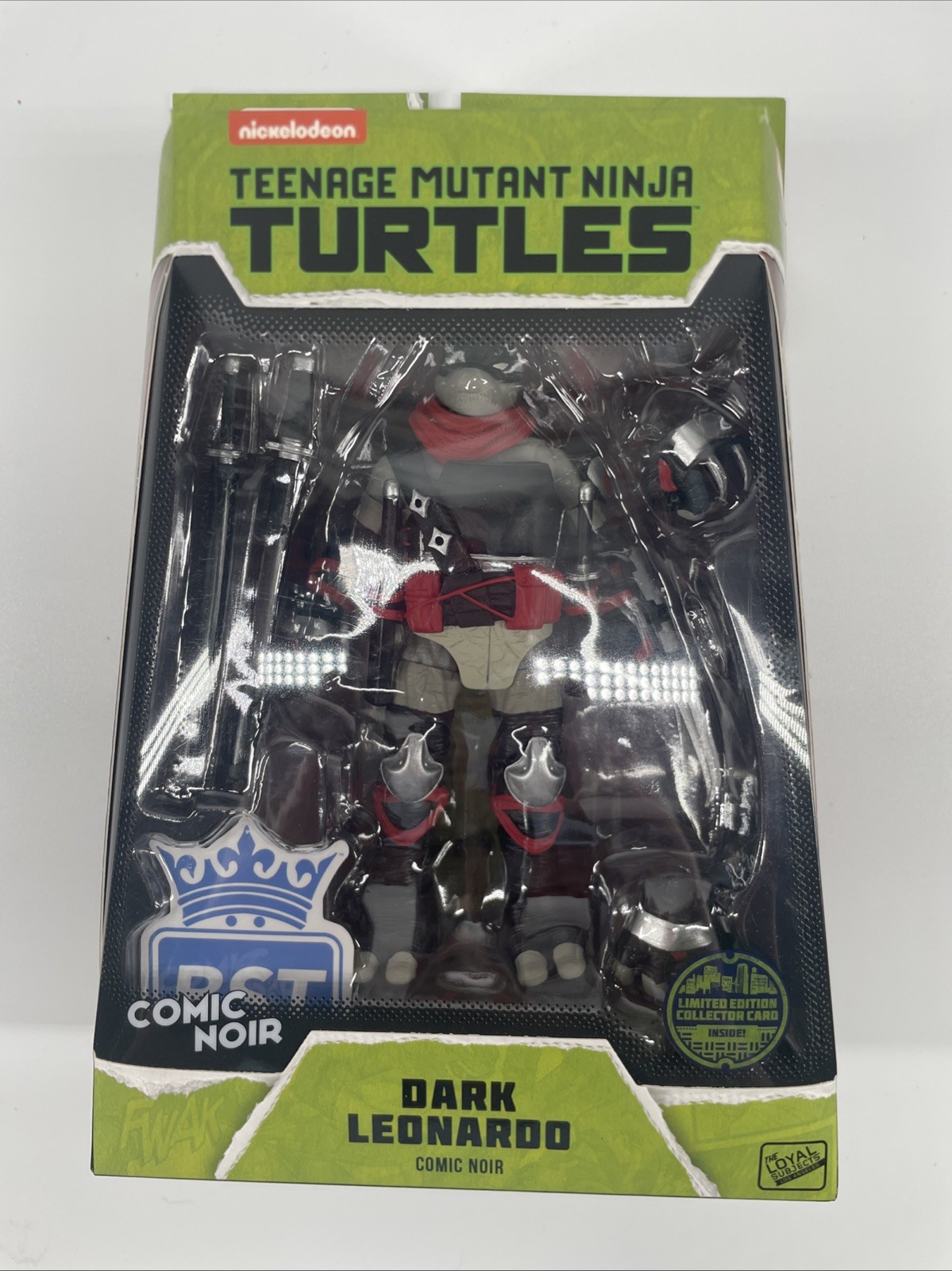 IDW TMNT Dark Leonardo Comic Noir Loyal Subjects Teenage Mutant Ninja Turtles