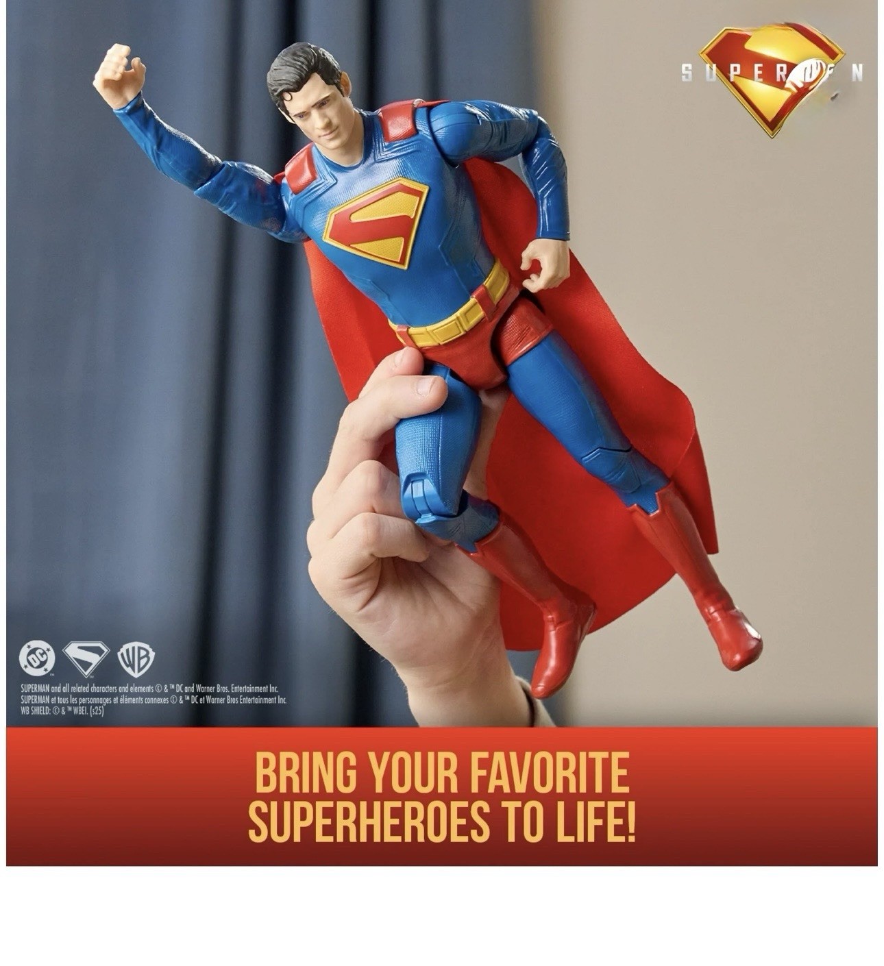 DC Comics Superman 12-Inch Action Figure Brand New- For Age 4 and Up.