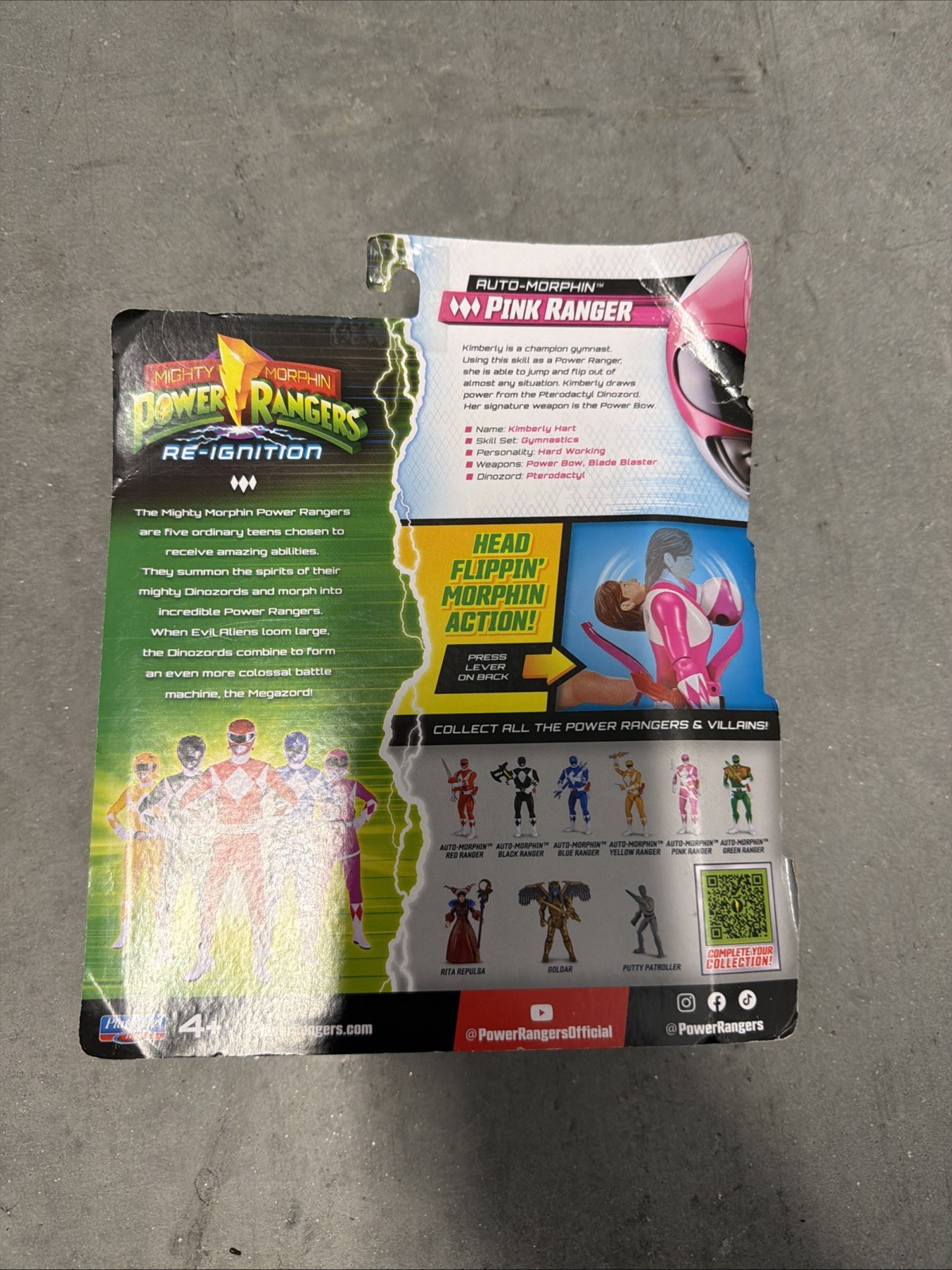 Power Rangers Mighty Morphin Re-Ignition Pnk Ranger Action Figure [Auto-Morphin]