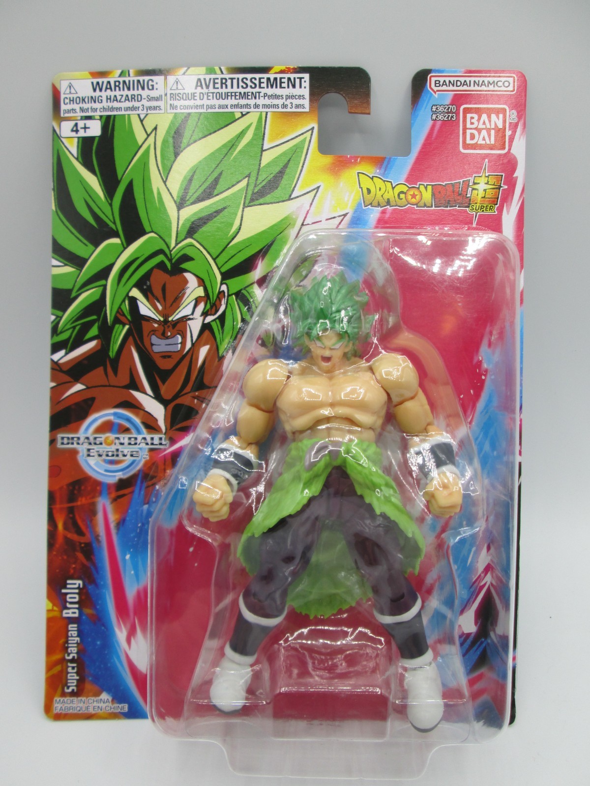 Dragon Ball Z Broly Action Figure Super Saiyan 5-in Evolve Collectible Bandai