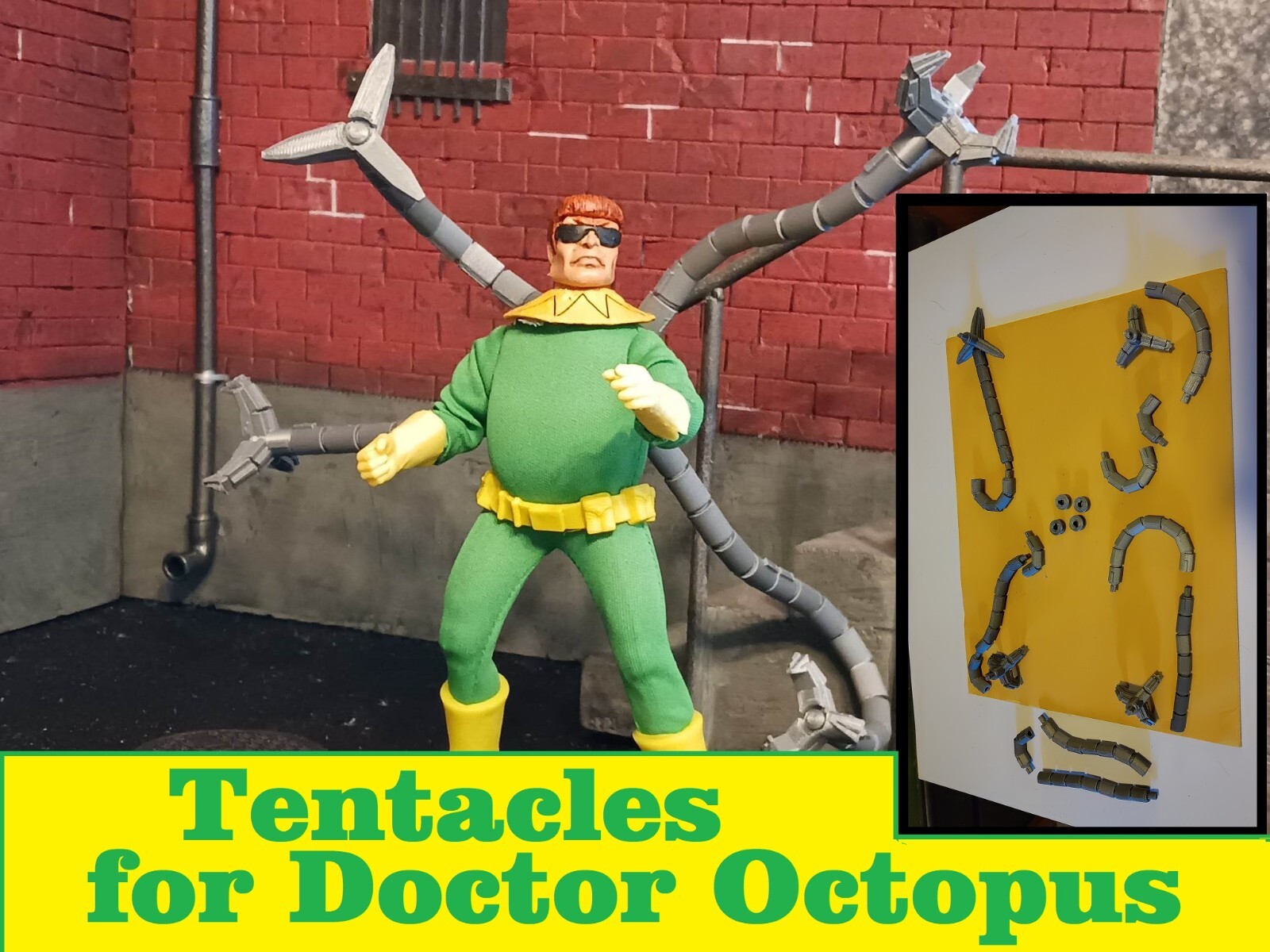 Marvel Doctor Octopus TENTACLES – MEGO – Accessories 8&Prime; 1:9 Scale