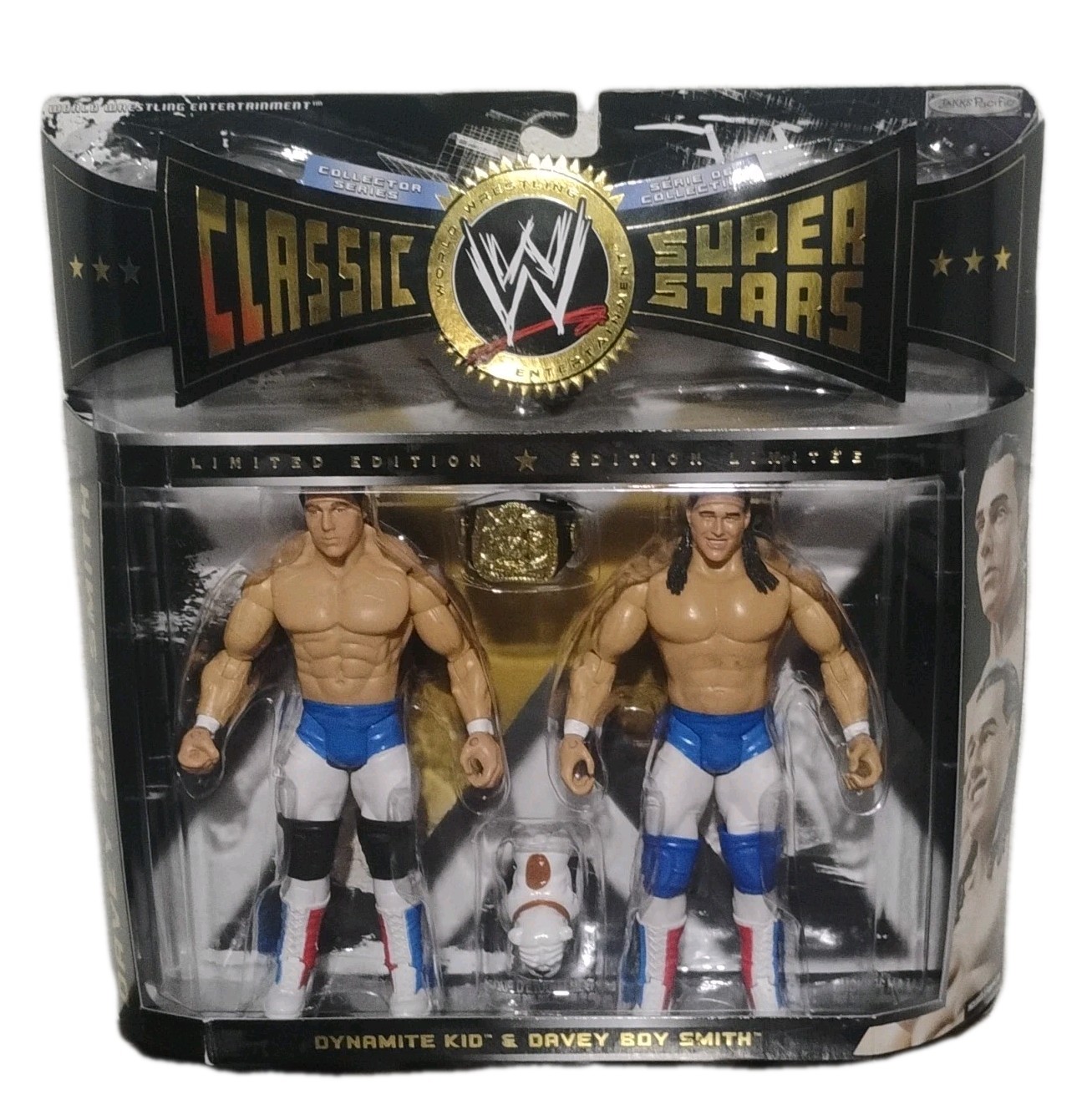 WWE Classic Superstars Dynamite Kid Davey Boy Smith Boxed Limited Edition Belt