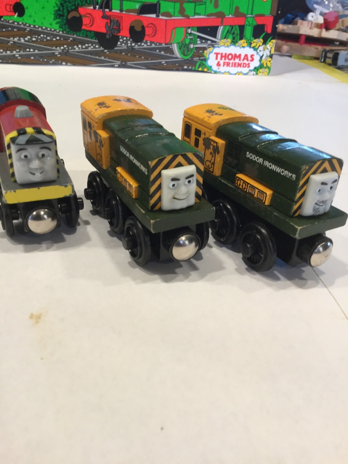 VERY RARE Thomas The Train Wooden “OILY DAY OF THE DIESELS” Sodor Ironworks