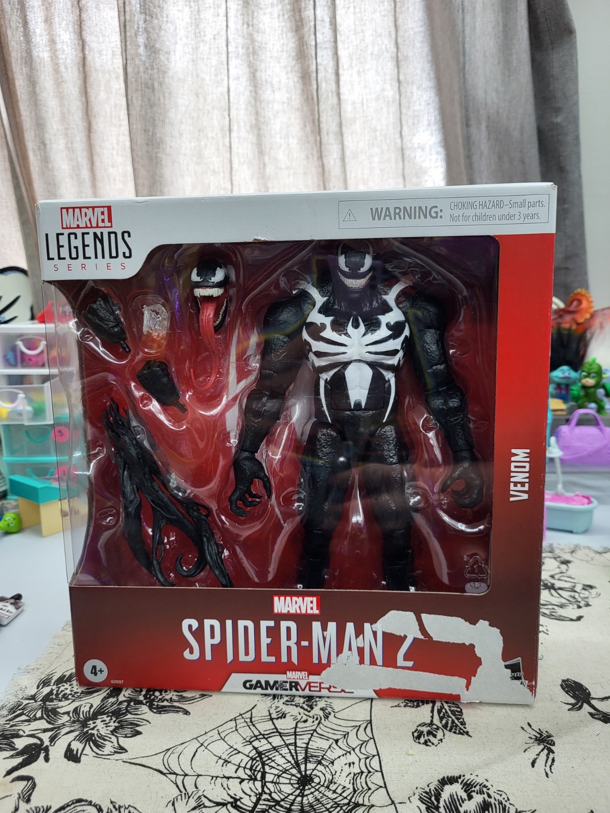 Hasbro Marvel Legends Venom 11&Prime; Action Figure Open Box Spider-Man 2 GamerVerse