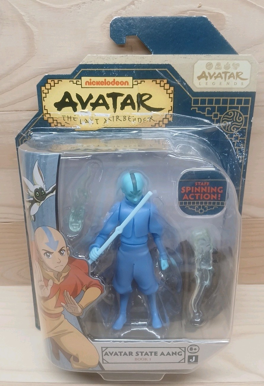 Nickelodeon Avatar The Last Airbender Avatar State Aang Book 1 Figure New