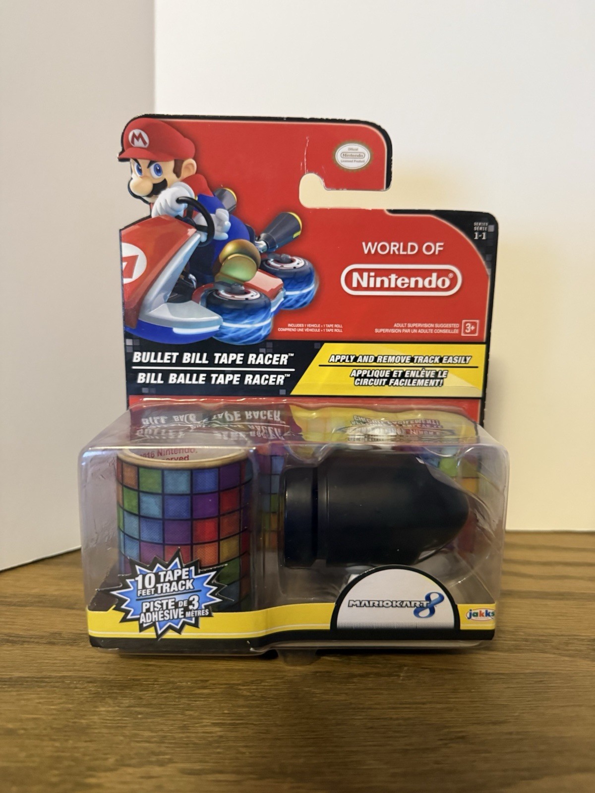 Jakks World of Nintendo Bullet Bill Tape Racer 2.5&Prime; NEW