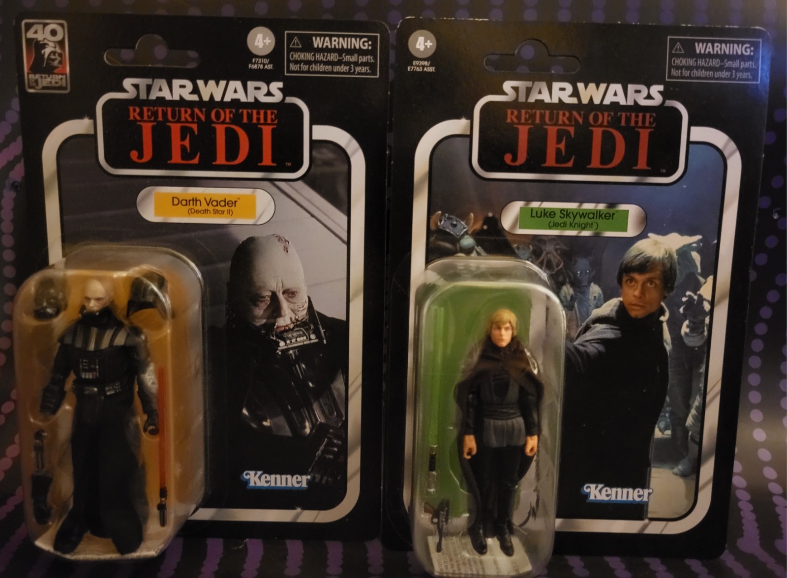 Hasbro Kenner Star Wars, Darth Vader Death Star II, Luke Skywalker Jedi Knight