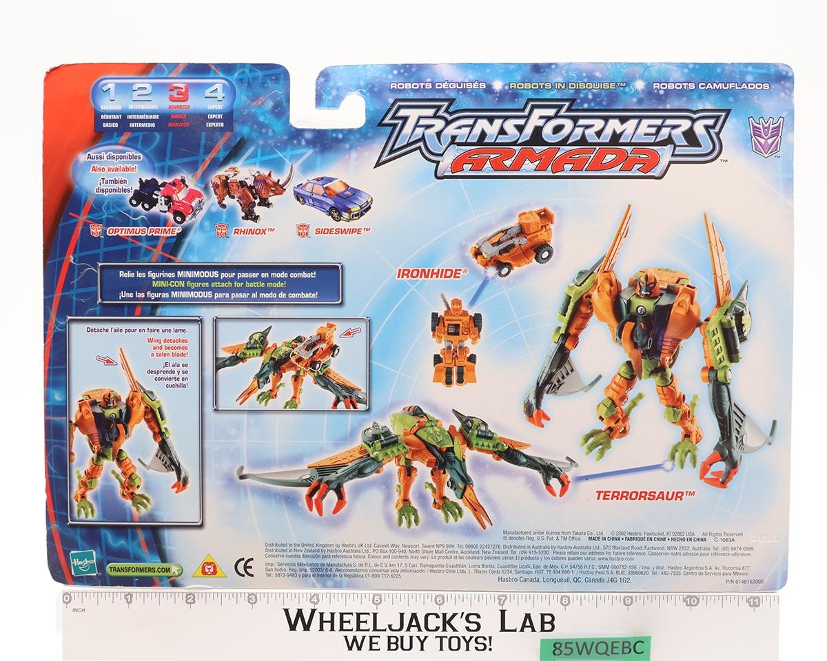 Terrorsaur Transformers Armada 2003 Hasbro Action Figure NEW MISB SEALED