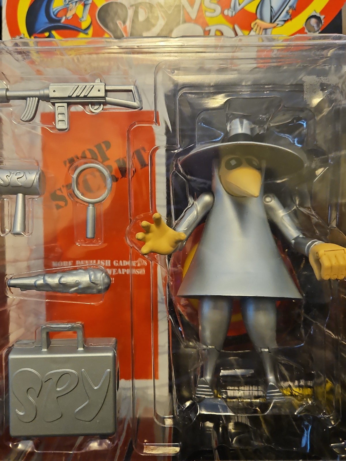 DC DIRECT SPY VS SPY SILVER VARIANT MAD MAGAZINE ACTION FIGURE RARE NEW IN BOX