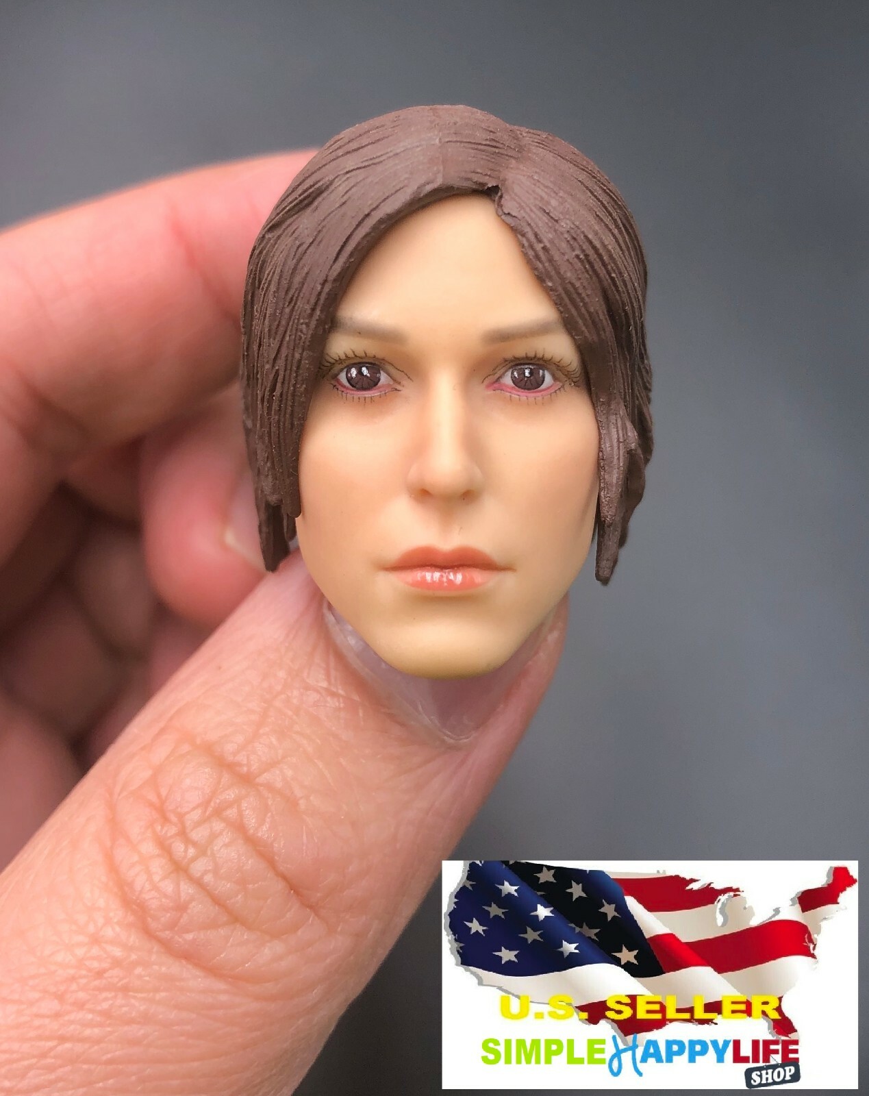 1/6 Female Head Lara Croft FS015 for Phicen 12&Prime; figure hot toys kumik ❶USA❶
