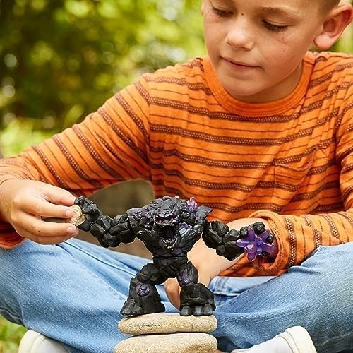 « 9” Shadow Stone Monster Toy – Movable Arms & Jaw, Rotating Body – Battle Action