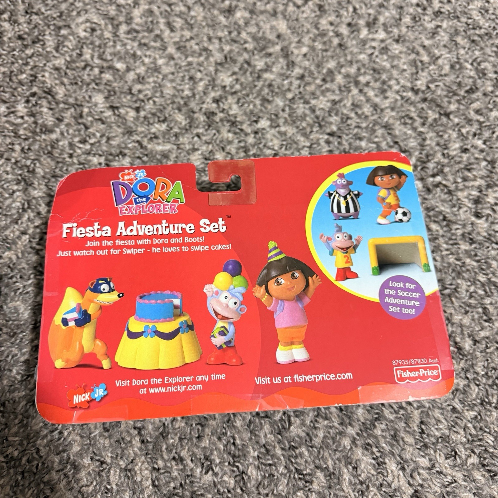 DORA THE EXPLORER 2002 Fisher Price Fiesta Adventure Set Boots Swiper Nick Jr