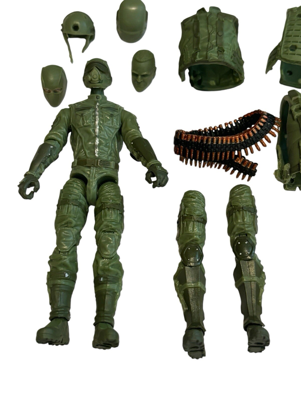 MTF 4&Prime; Figure Marauder Task Force Green Field Ops Trooper Deluxe Armor Bandolier