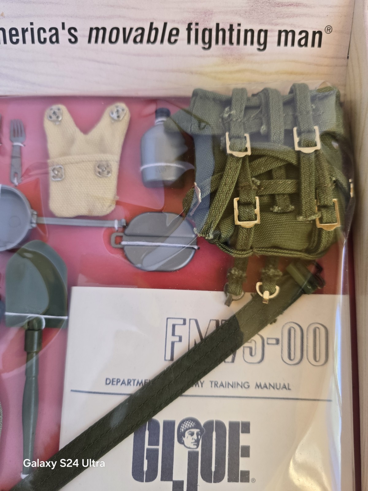 GI Joe Army Combat Field Pack Mess Kit Accessories Anniversary Edition No GI Joe