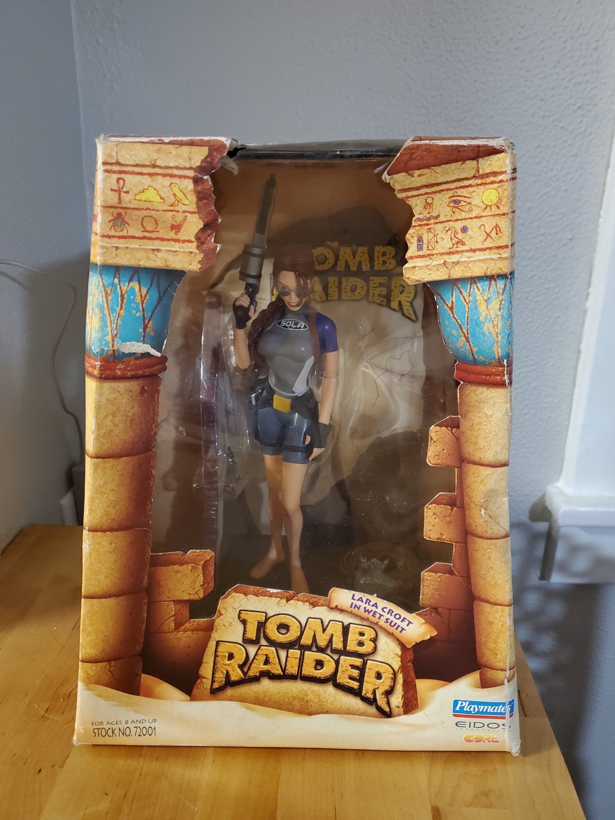 Vintage 1998 Playmates Tomb Raider Lara Croft Action Figure New Open Box