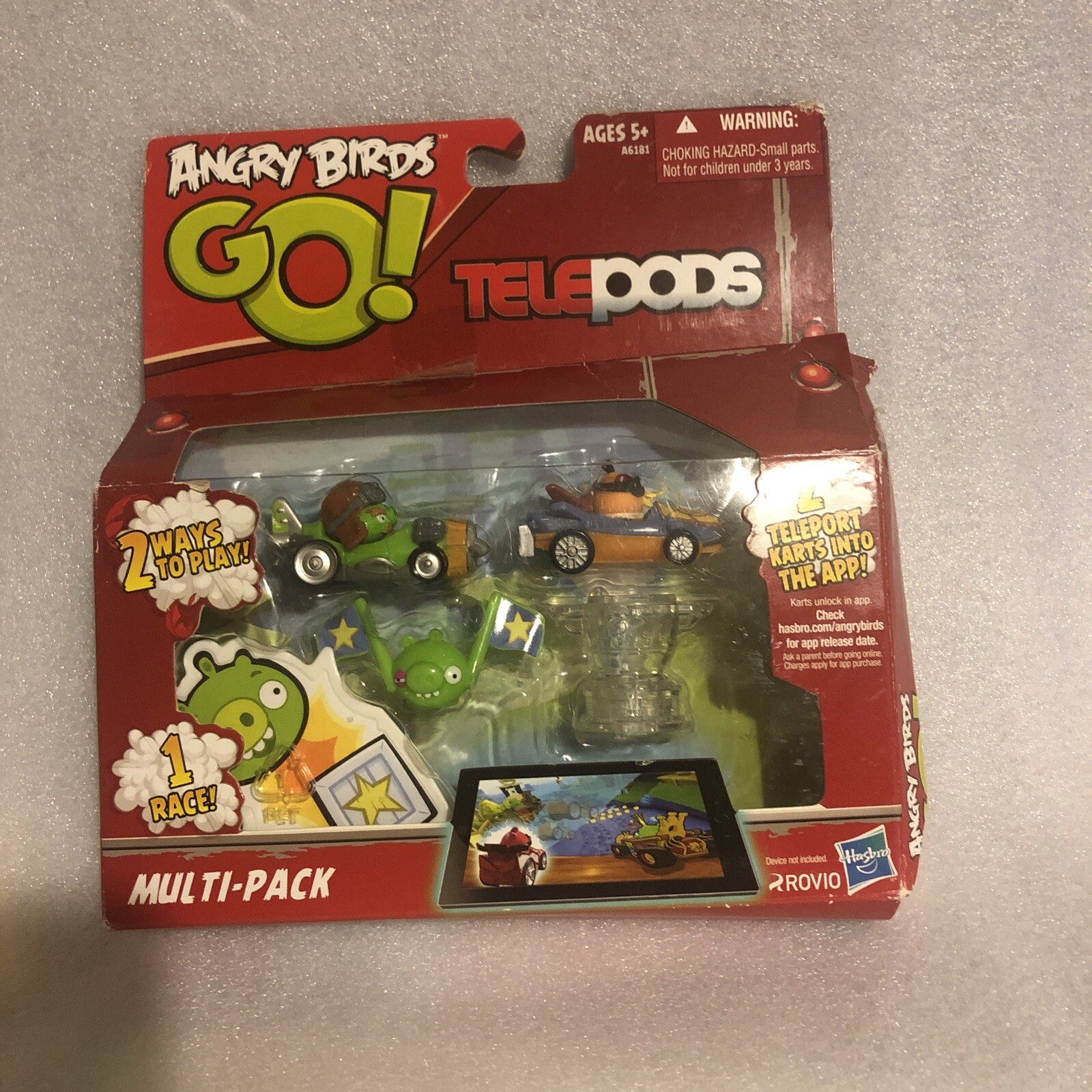 Angry Birds Go Telepods Multi-Pack Exclusive Orange Kart Set **Read**