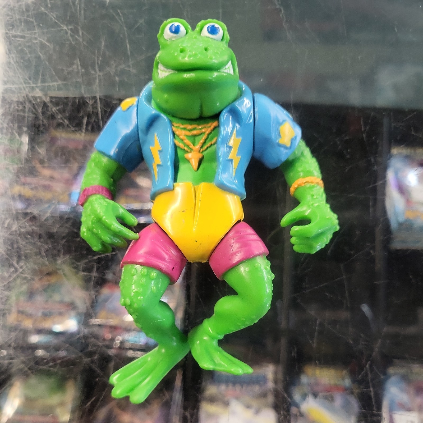 Playmates TMNT Genghis Frog Teenage Mutant Ninja Turtles Action Figure 1989 #D1