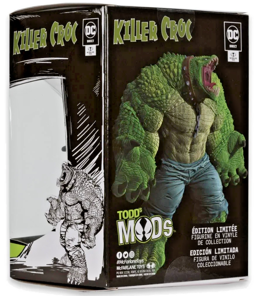 DC Direct Killer Todd’s Mods Killer Croc Vinyl Figure – 4.5&Prime; Scale Posed Figure