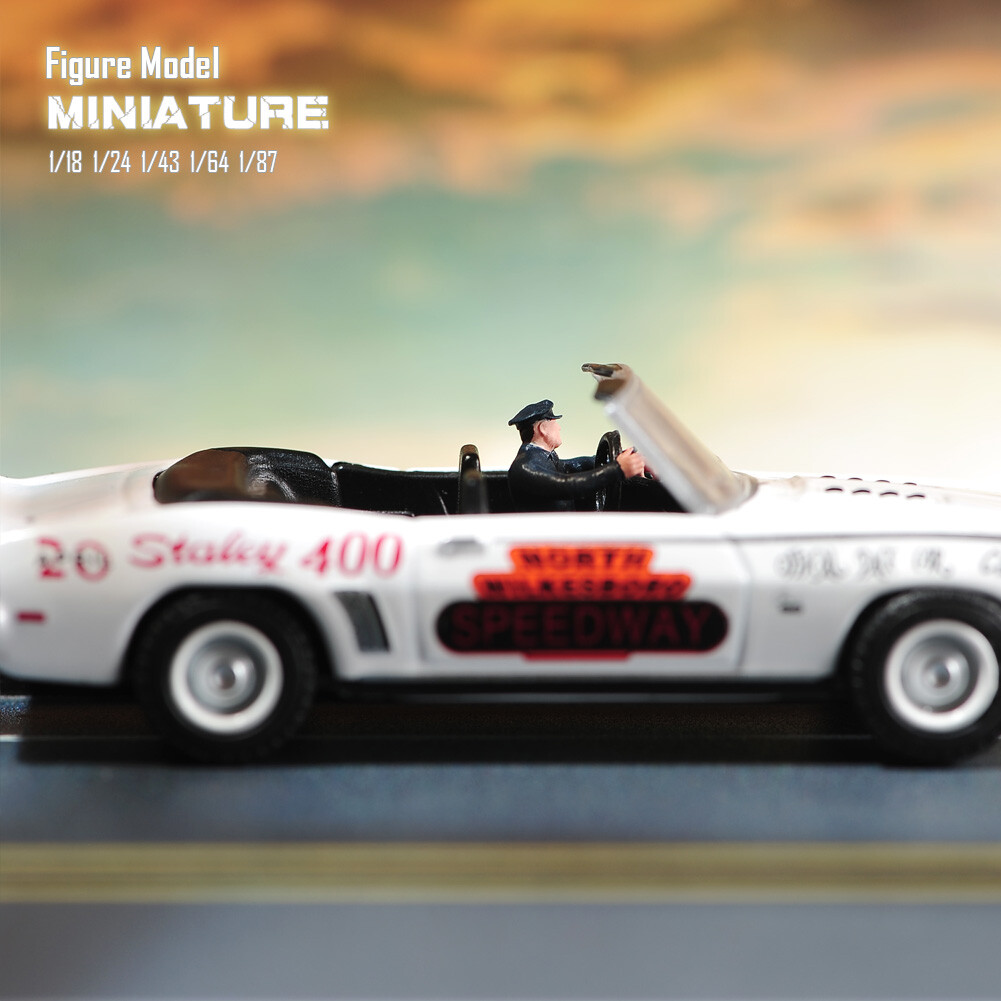 1/18 1/24 1/64 1/87 Miniatures Male Outfit Driver Policeman Scene Figure For Car