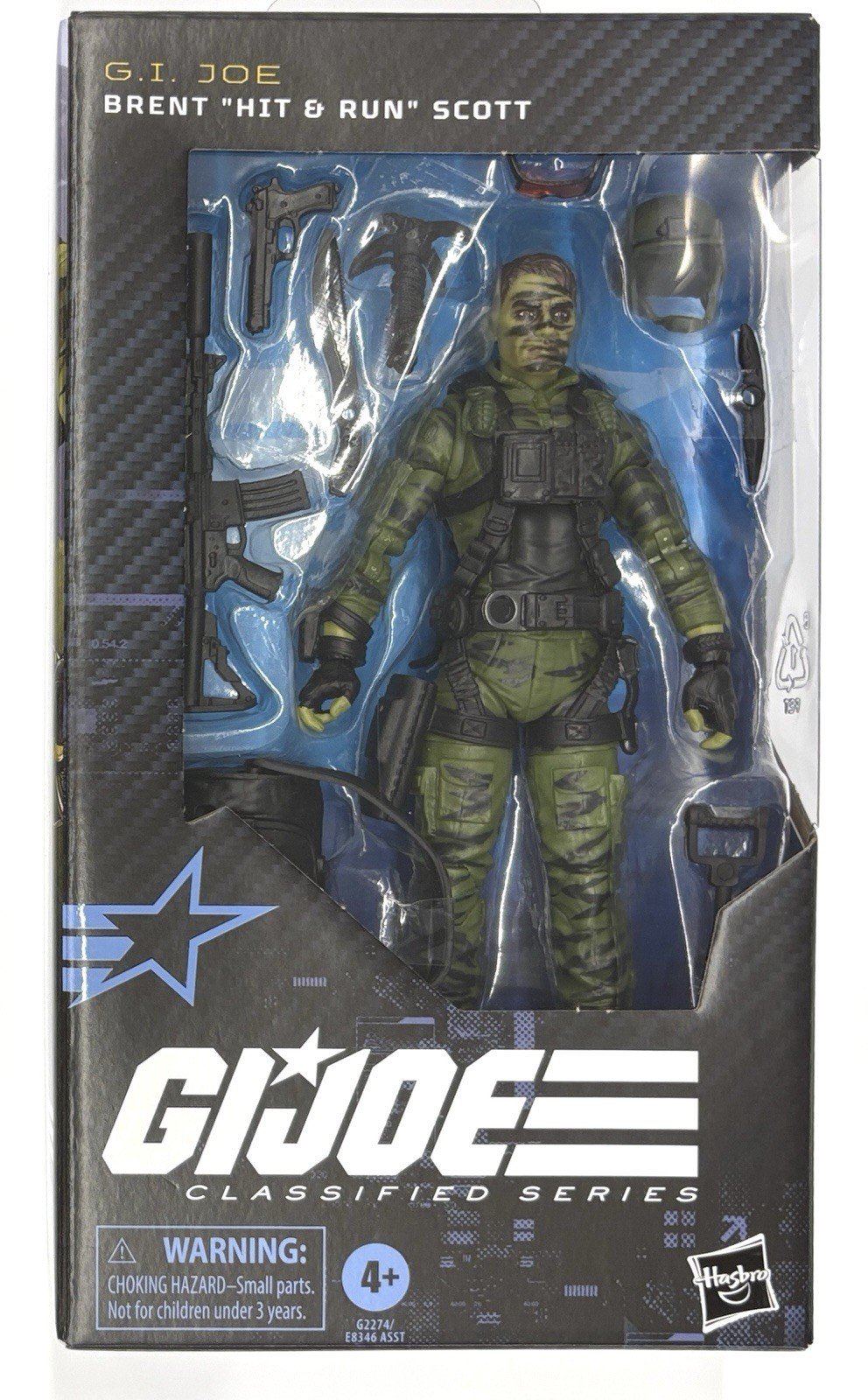 G.I. Joe Classified Series #188 Brent “Hit & Run” Scott 6&Prime; Action Figure In Hand