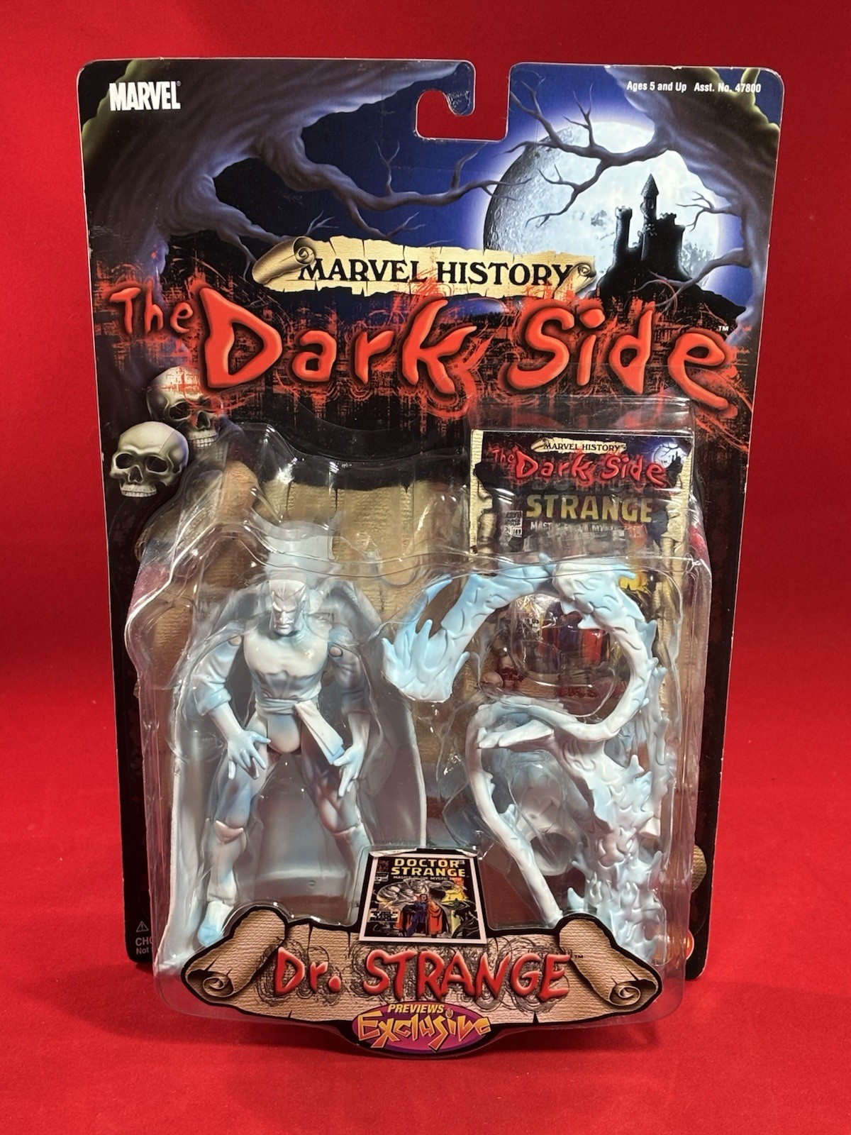 Marvel History The Dark Side Dr. Strange 5&Prime; Action Figure PX Toy Biz 2000 MOC