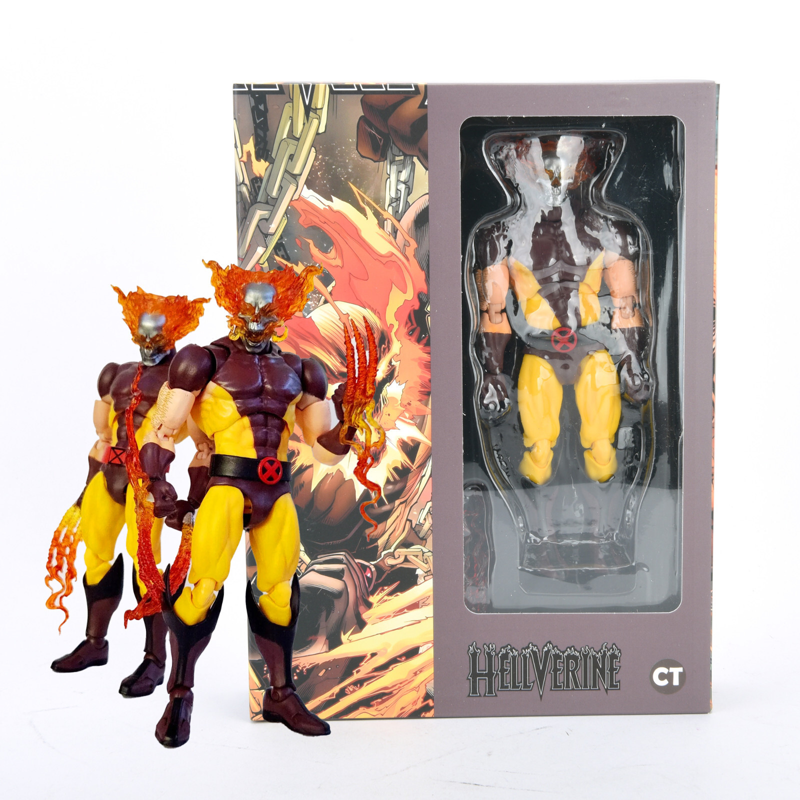 Wolverine Hellverine X-Men Comic Version w/Accessory 6&Prime; Action Figure CT Toys
