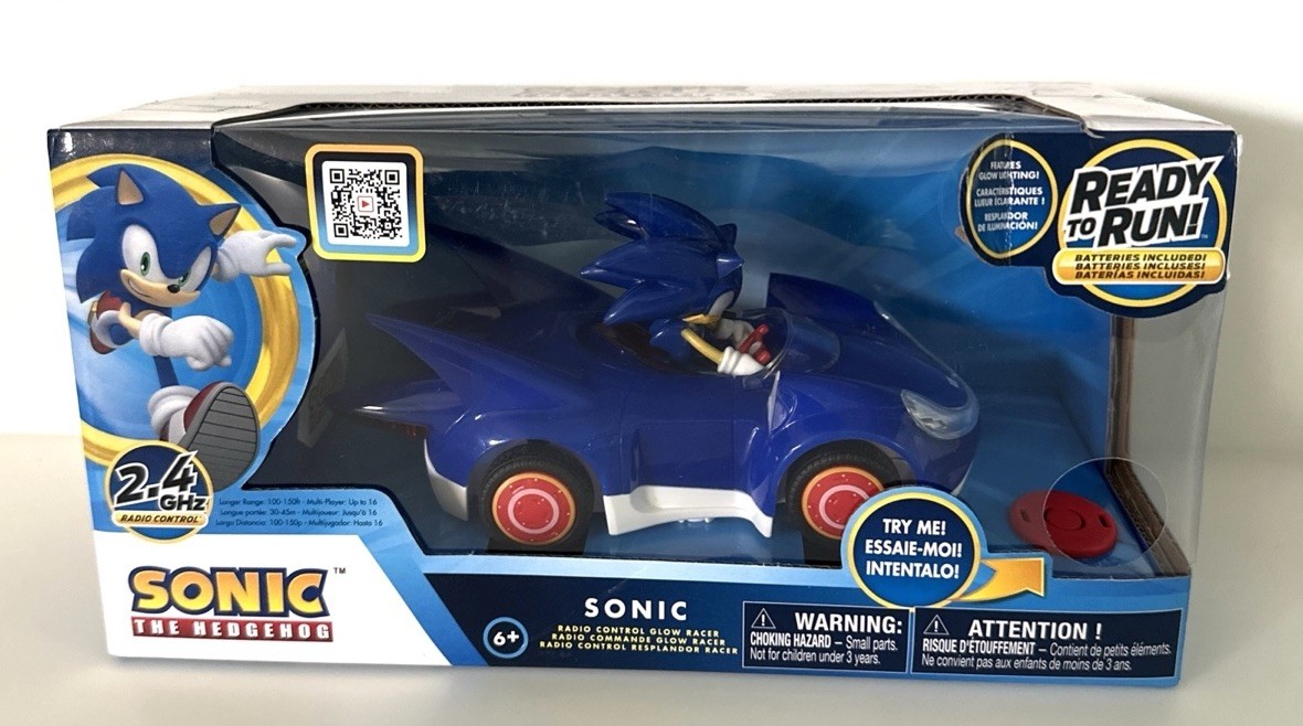 Sonic The Hedgehog GLOW Racer (2.4GHz Ready to Run RC) Nkok NIB