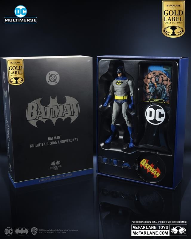 Batman Knightfall 30th Anniversary SDCC 2023 Exclusive Mcfarlane Gold Label New